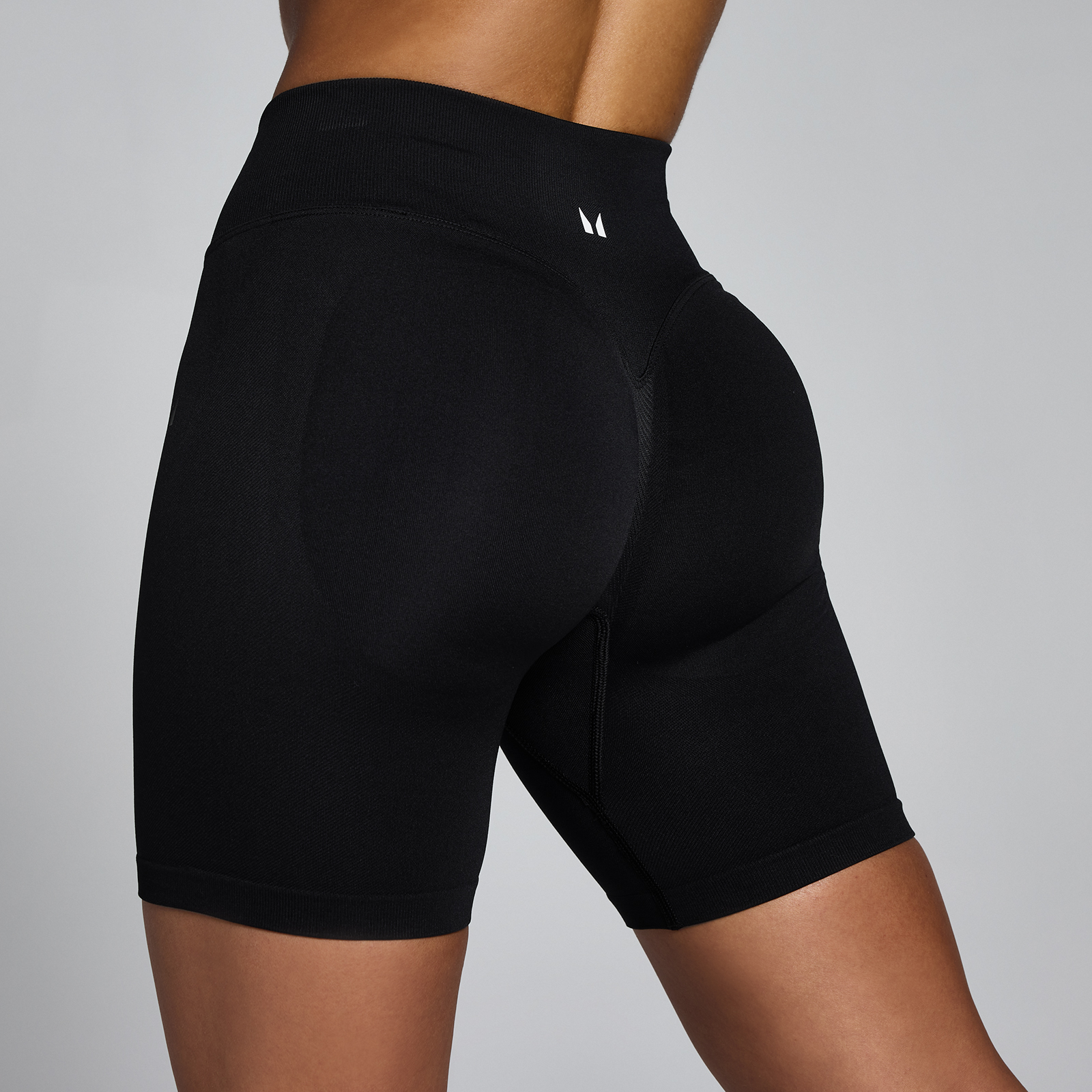 Thumbnail - MP Damen Lift Nahtlose Scrunch-Shorts - Schwarz - L