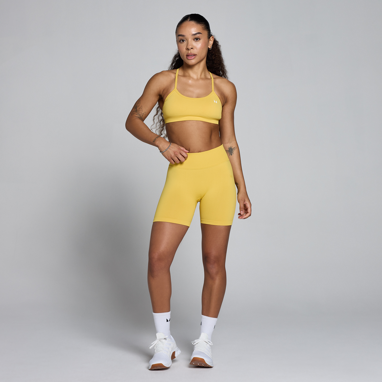 Thumbnail - MP Damen Lift Nahtlos Scrunch Shorts - Amber Glow - XL