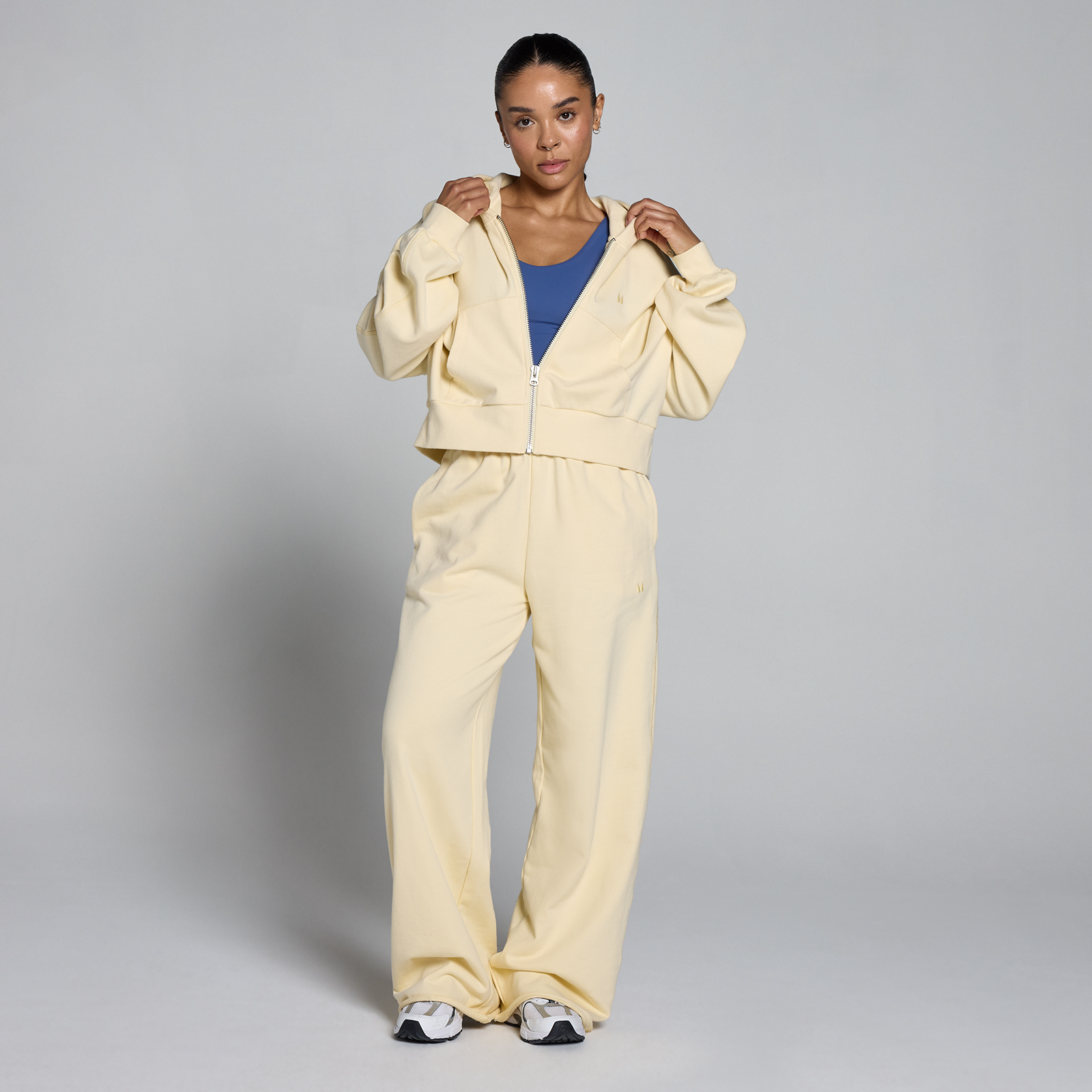 Thumbnail - MP Damen Lightweight Loopback Hoodie mit Reißverschluss - Butter - XL