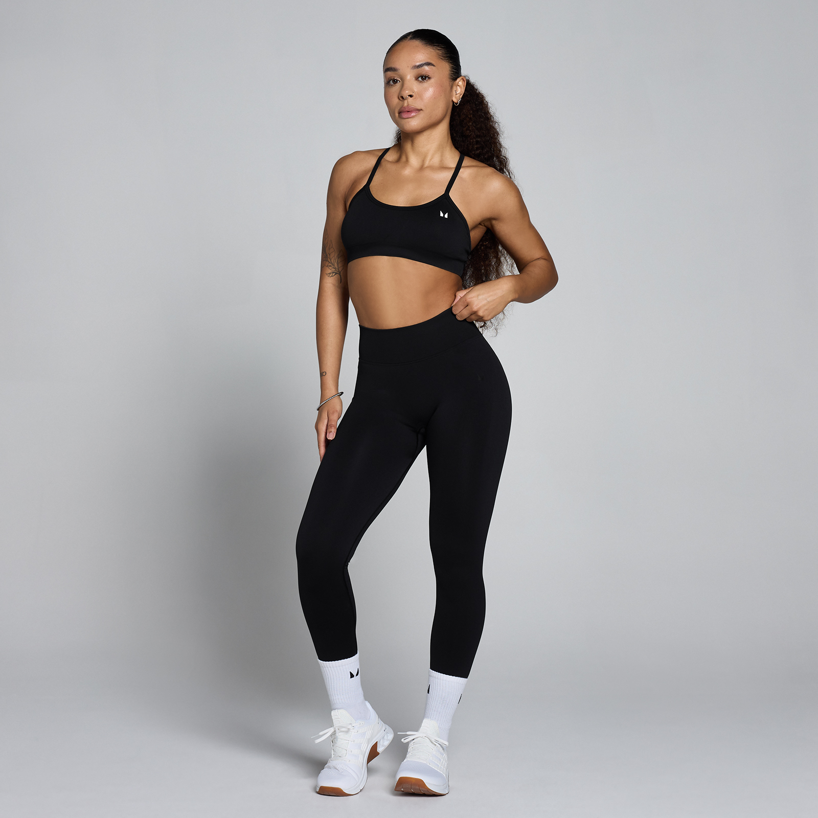 Thumbnail - MP Damen Lift Nahtlos Scrunch Leggings - Schwarz - M