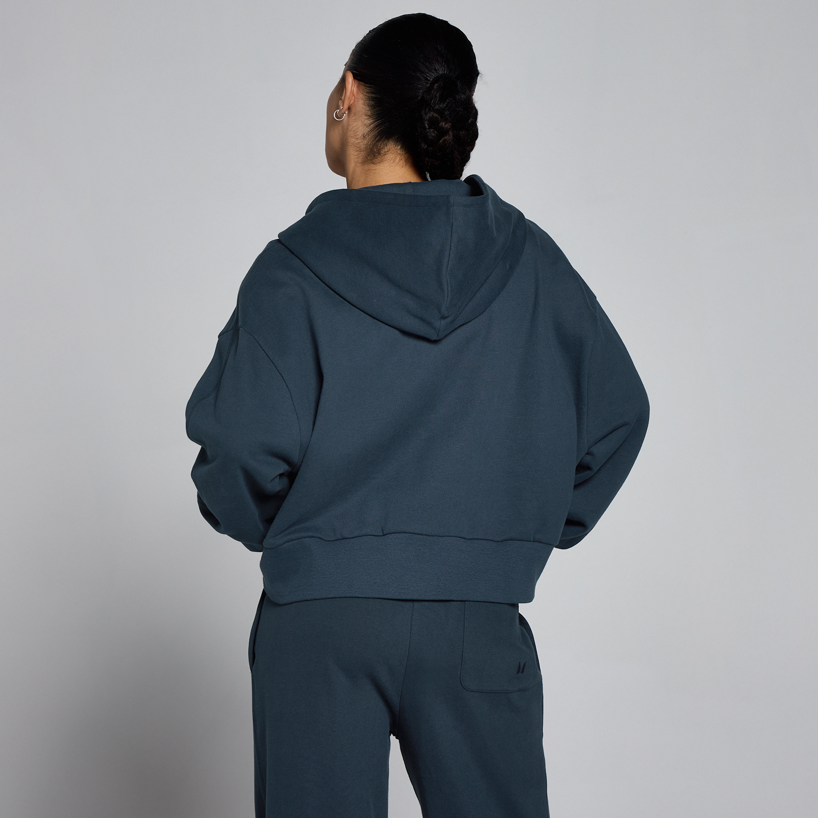 MP Damen Lightweight Loopback Hoodie mit Reißverschluss - Faded Blue - XS