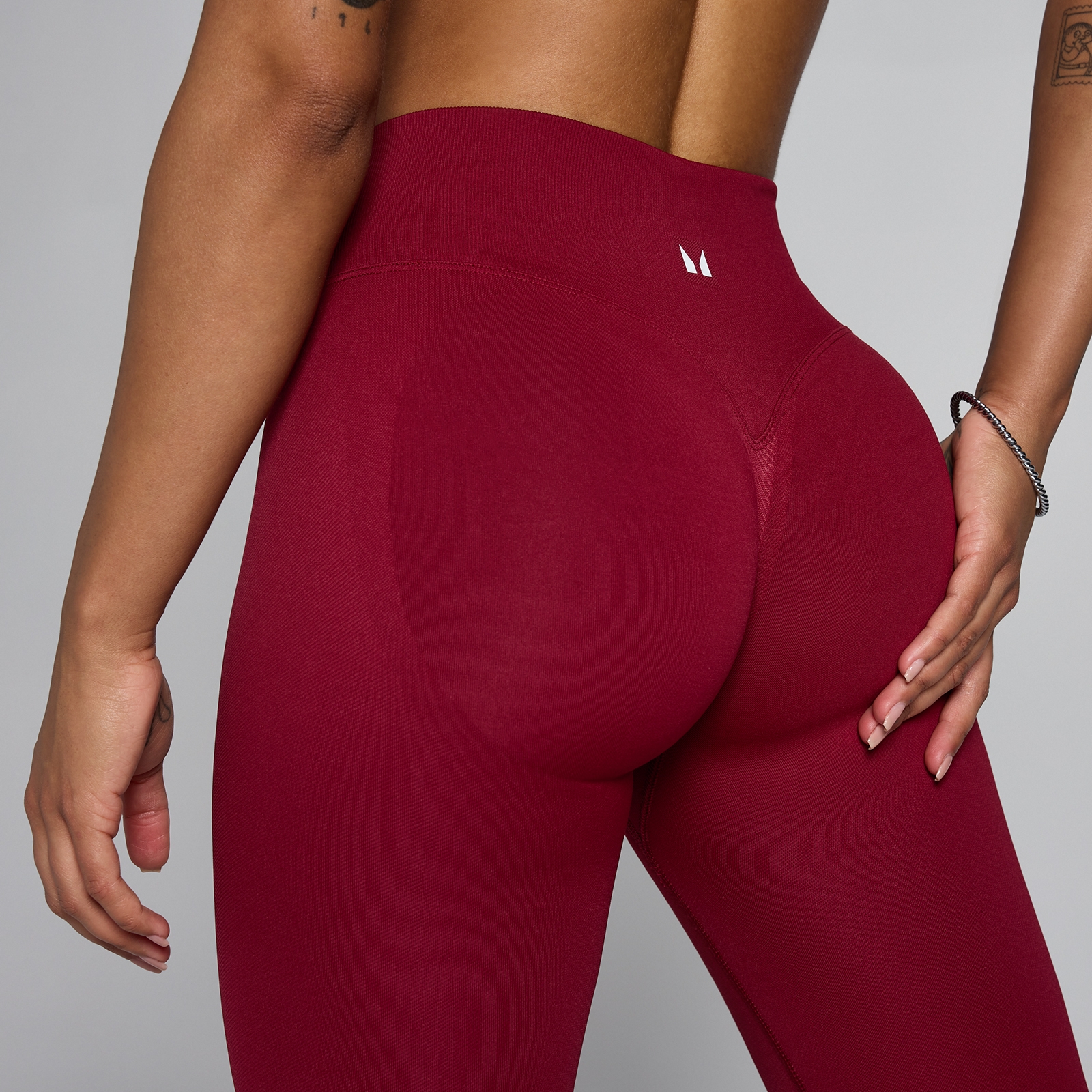 Thumbnail - MP Damen Lift Nahtlos Scrunch Leggings - Heritage Red - XL
