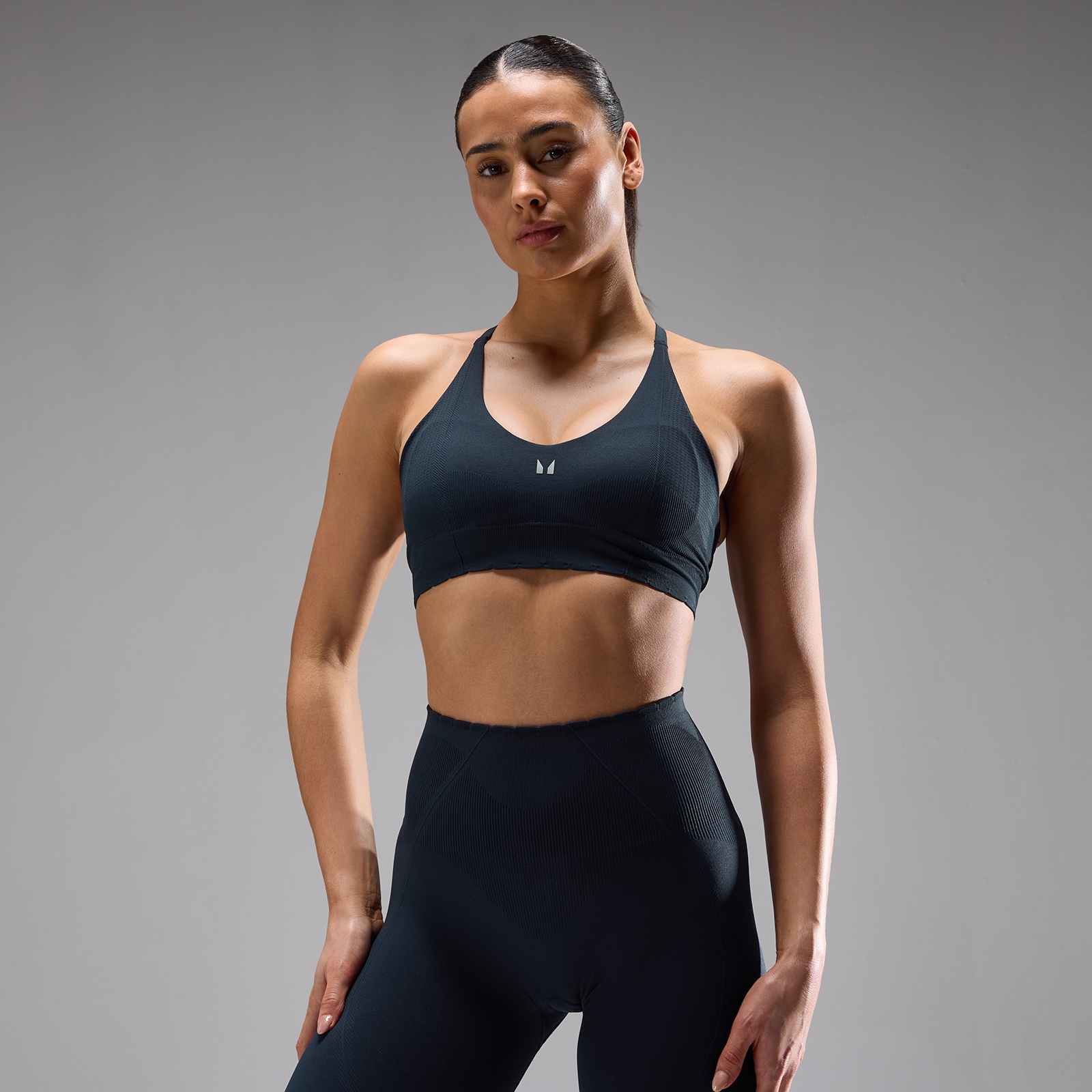 Myprotein UK MyProtein MP Women's Tempo Ultra Seamless Sports Bra - Deep Midnight