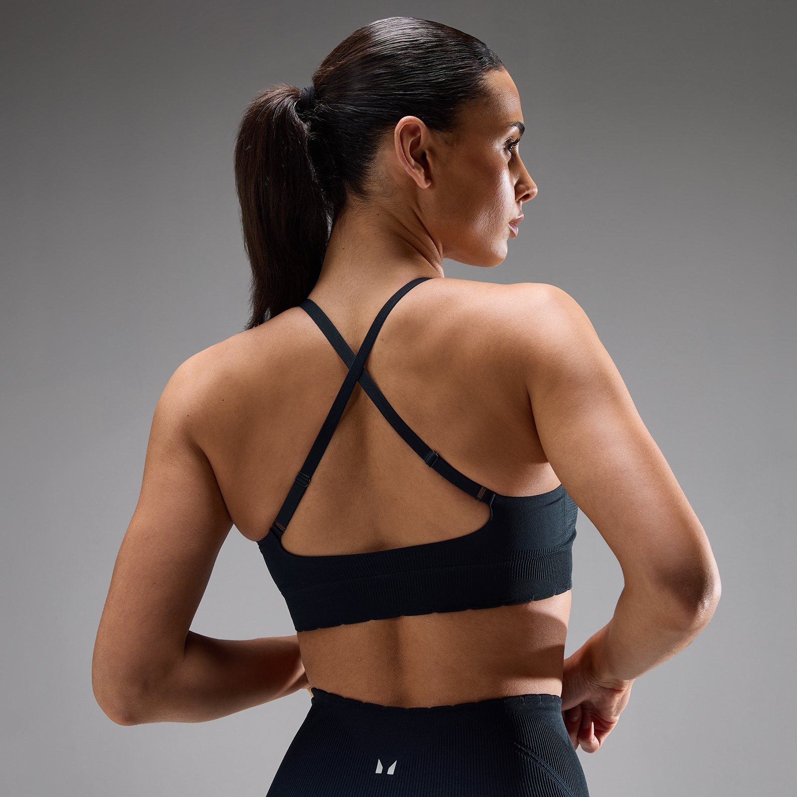 Thumbnail - MP Damen Tempo Ultra Nahtlos Sport-BH - Tiefdunkelblau - XL