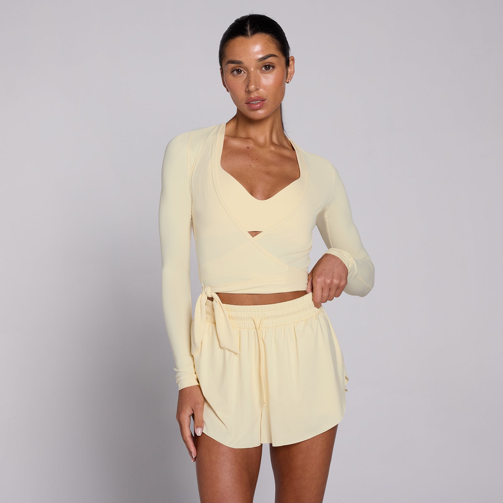 Top incrociato MP donna Tempo - Butter - XS