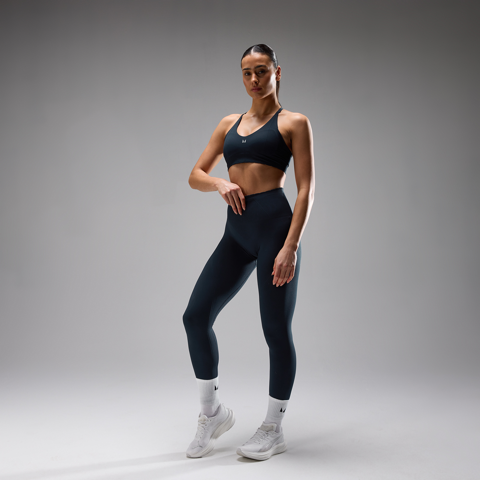 Thumbnail - MP Damen Tempo Ultra Nahtlos Leggings - Deep Midnight - XS