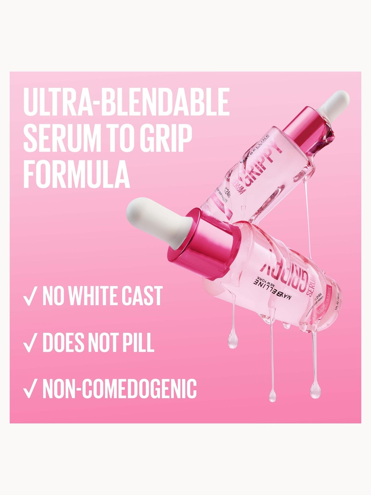 Maybelline Viral Favourites Make Up Bundle with Grippy Primer, Colossal Mascara and Lifter Glaze Lip Balm (Various Shades) - Pink Drip 3