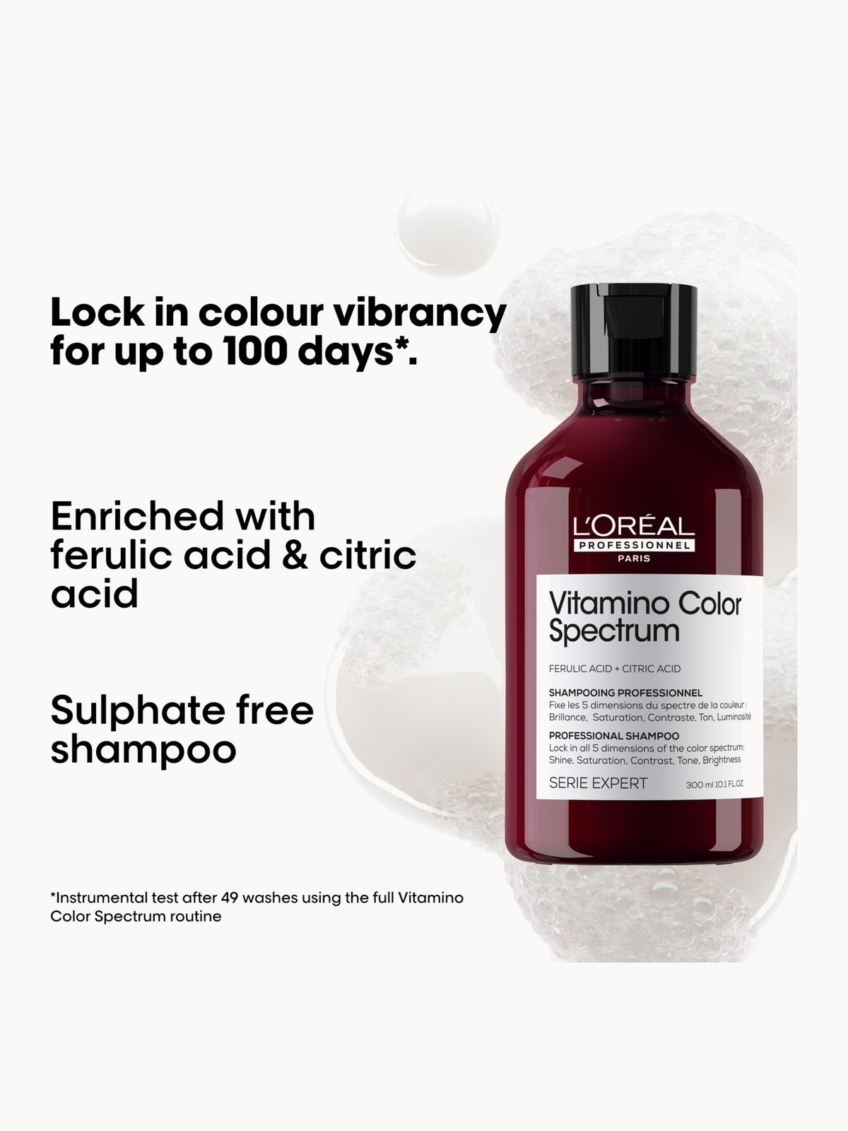 L'Oréal Professionnel Vitamino Color Spectrum Shampoo 300ml & Conditioner 200ml for Coloured Hair, lock in colour for 100 days 2