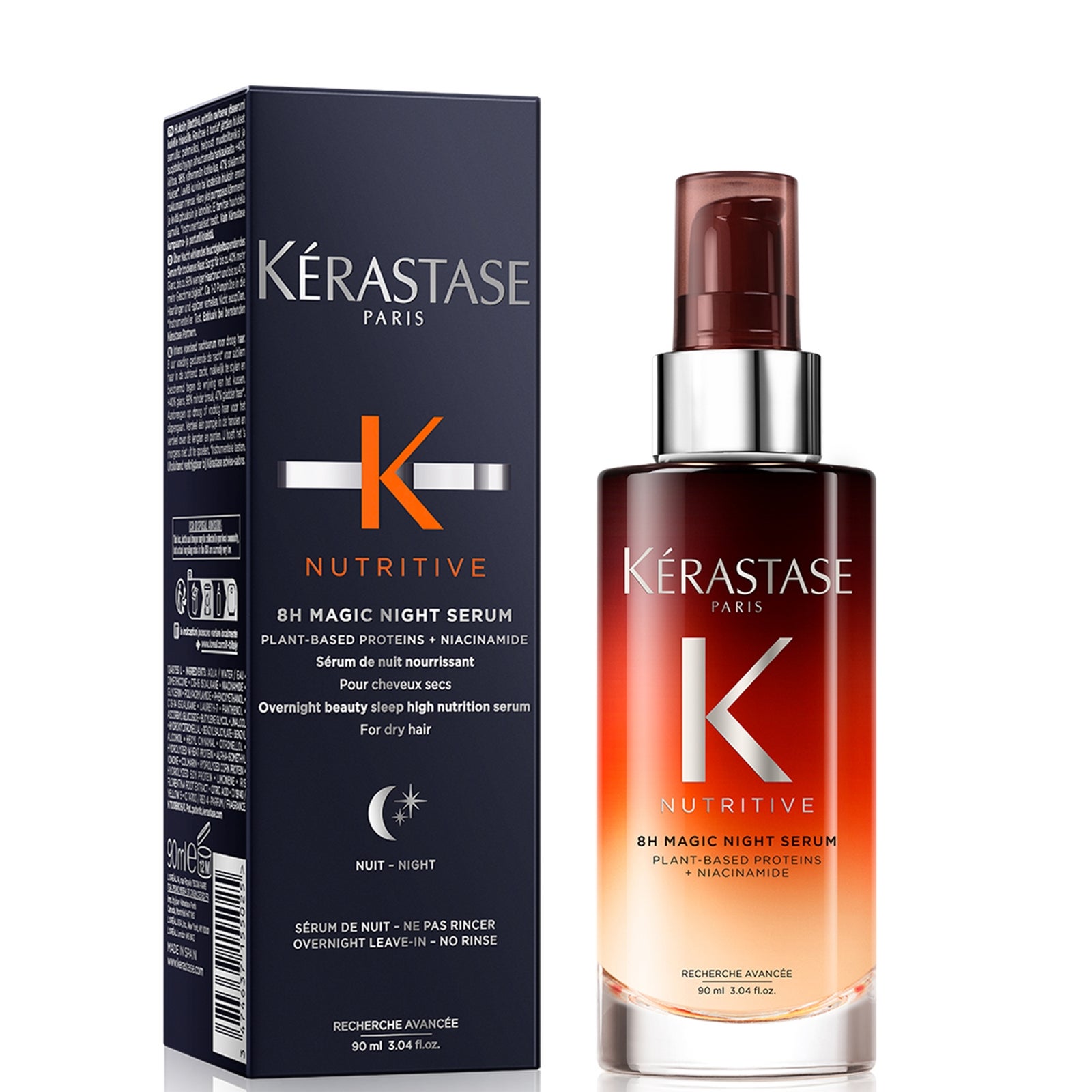Kérastase Nutritive 8Hour Serum & Elixir Hair Oil with Nutritive Shampoo and Conditioner Bundle 2
