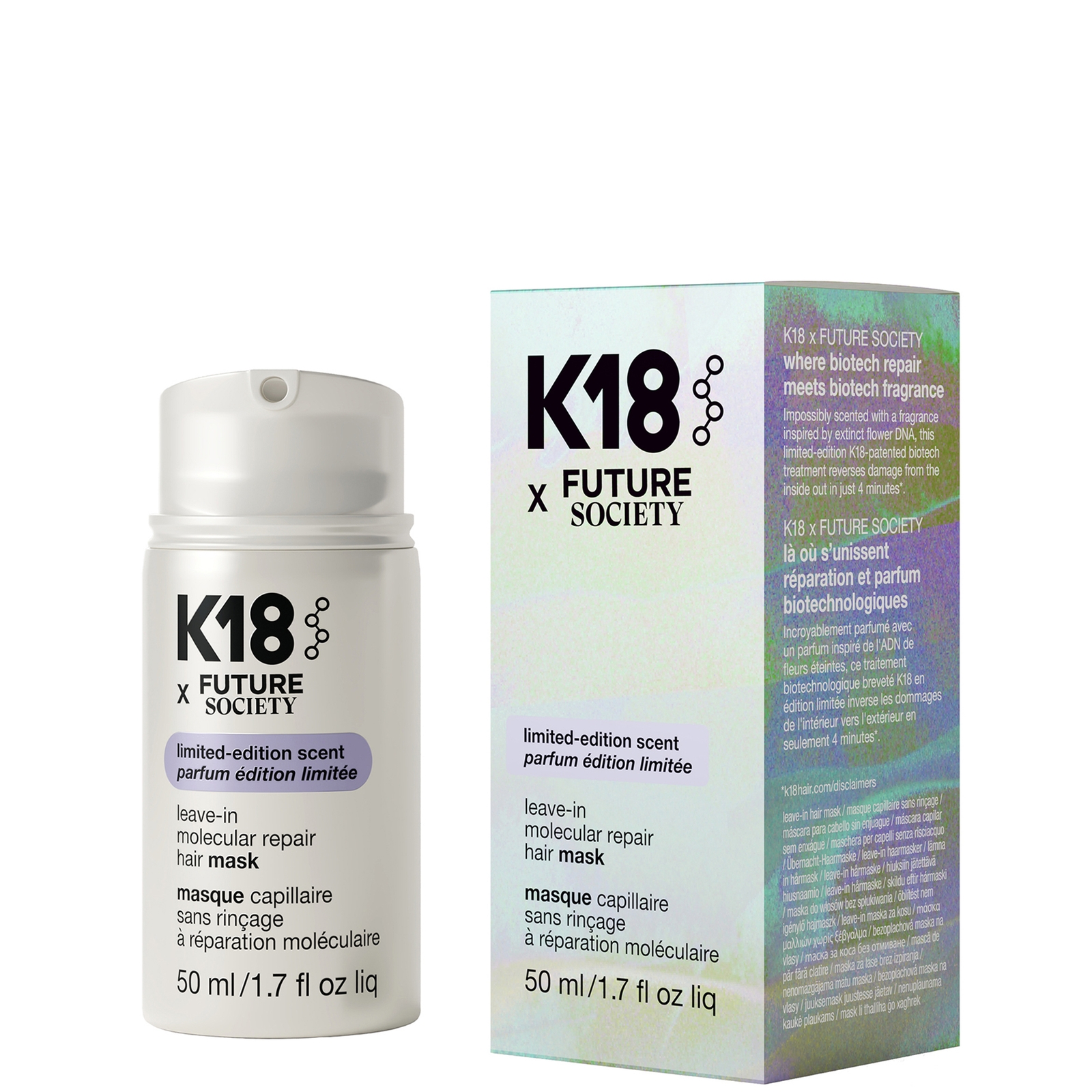 K18 x Future Society Molecular Repair Hair Mask 50ml
