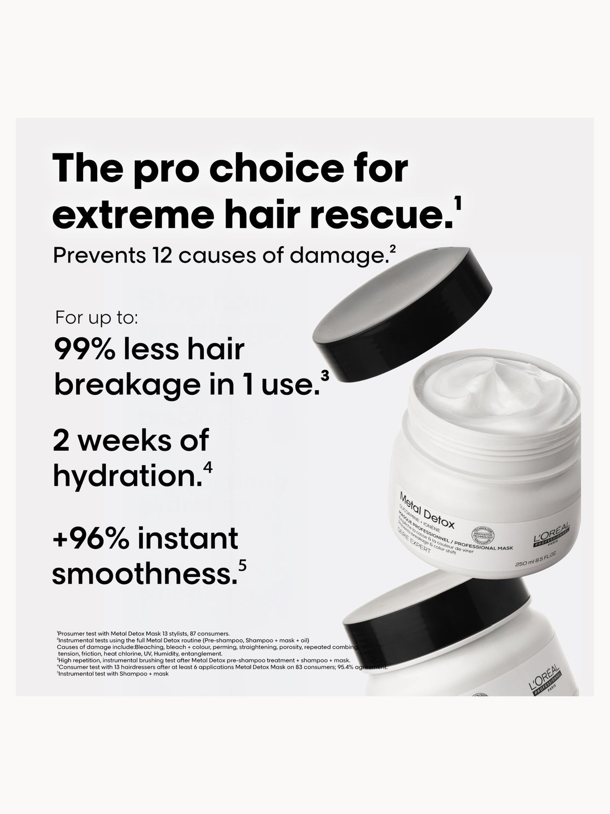L'Oréal Professionnel Metal Detox Hair Mask, Prevent Breakage & Colour Fade from Hard Water 150ml 2