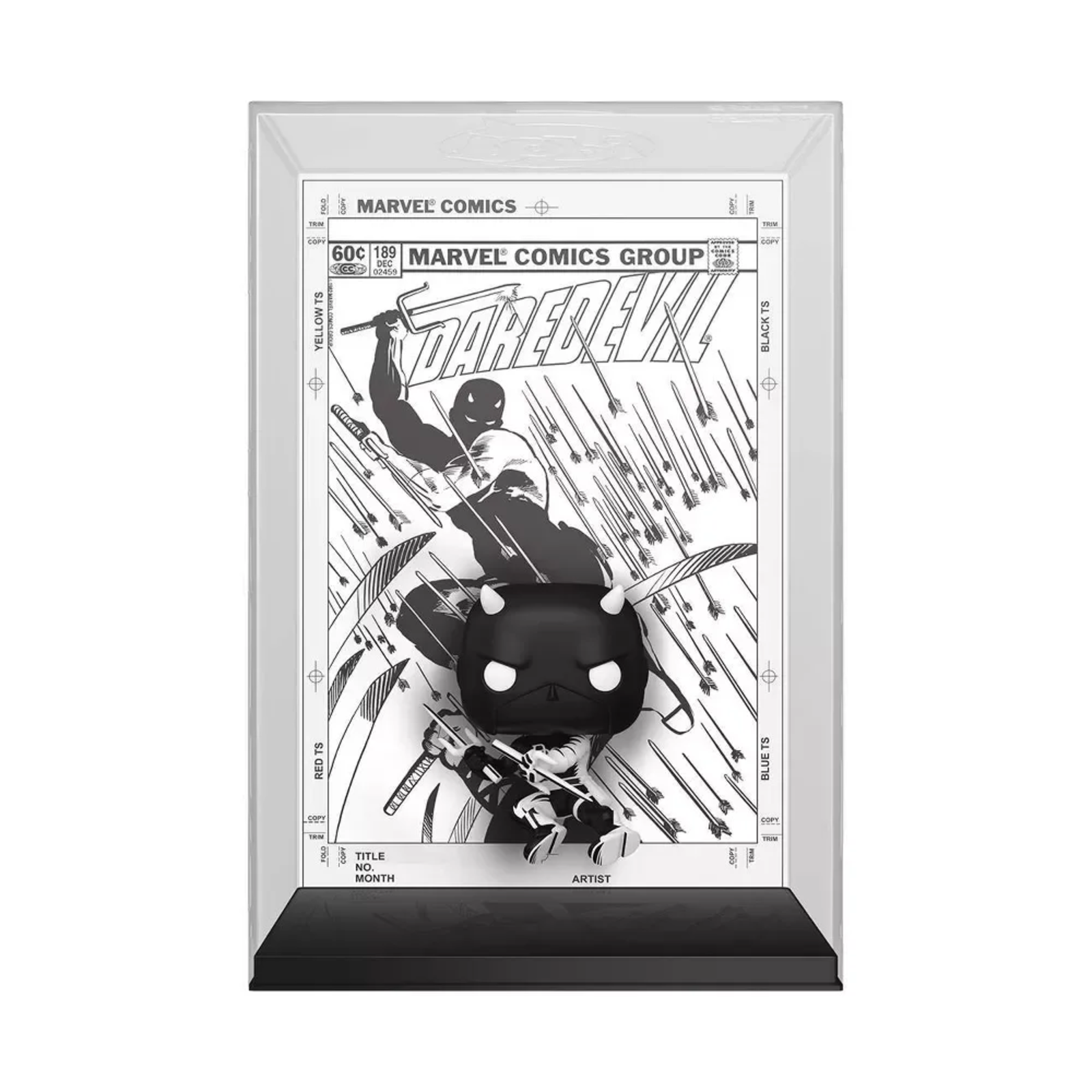 Image of Pop! Comic Cover: Marvel DareDevil DD (Black & White) Funko Pop! Vinyl