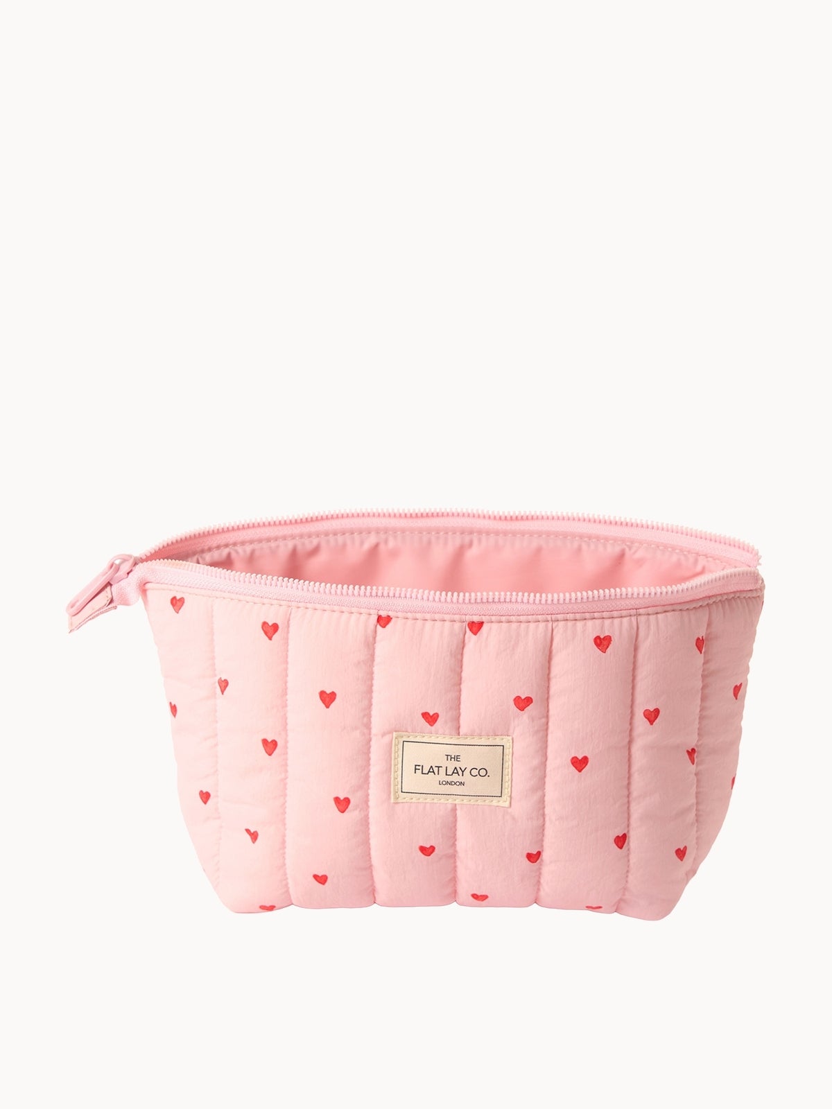 The Flat Lay Co. Marshmallow Essential Makeup Pouch - Sweet Pink Hearts 3
