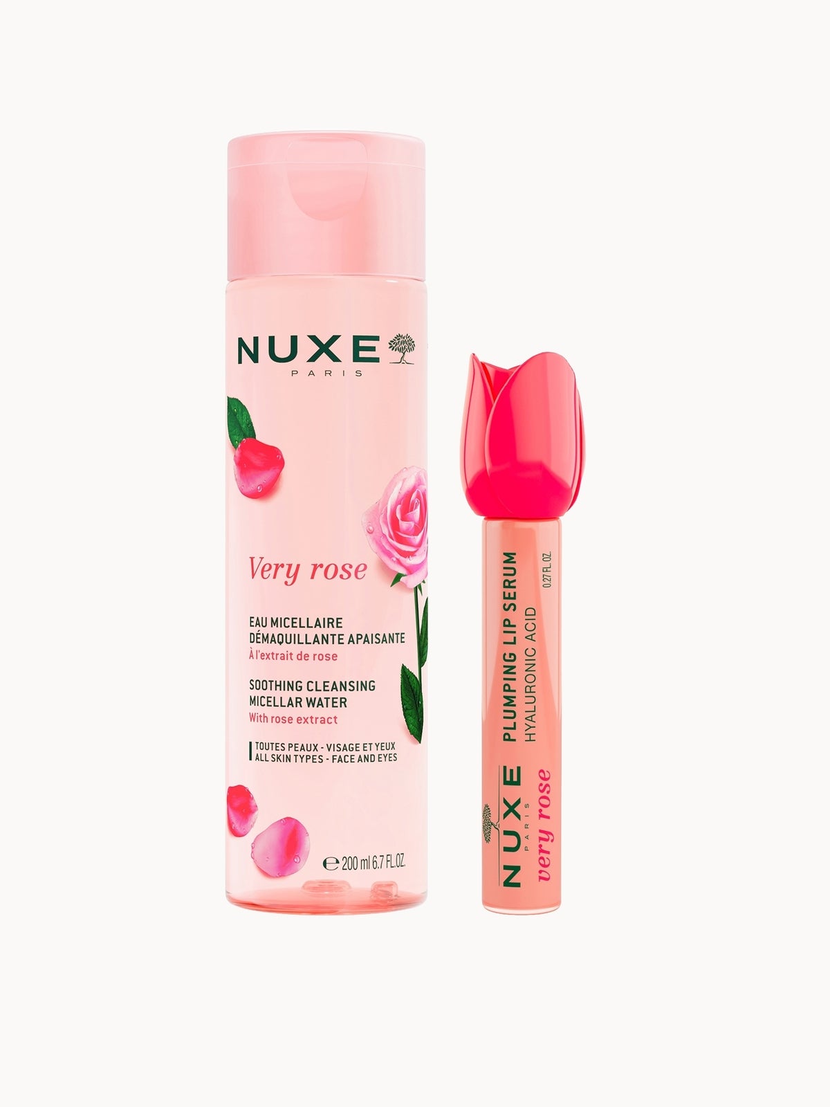 NUXE Very Rose Lipcare & Cleansing Water Bundle