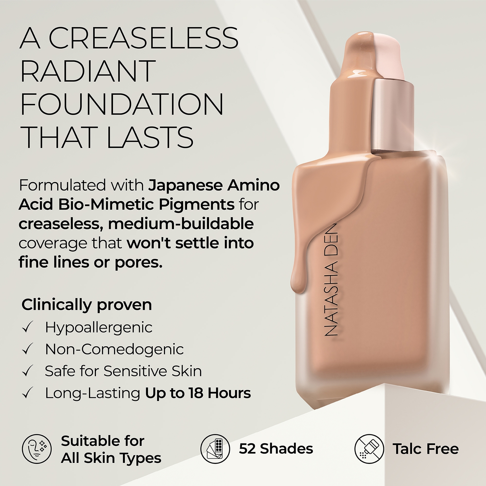 Thumbnail - Natasha Denona HY-GLAM foundation (Various Shades) 30ml - N5