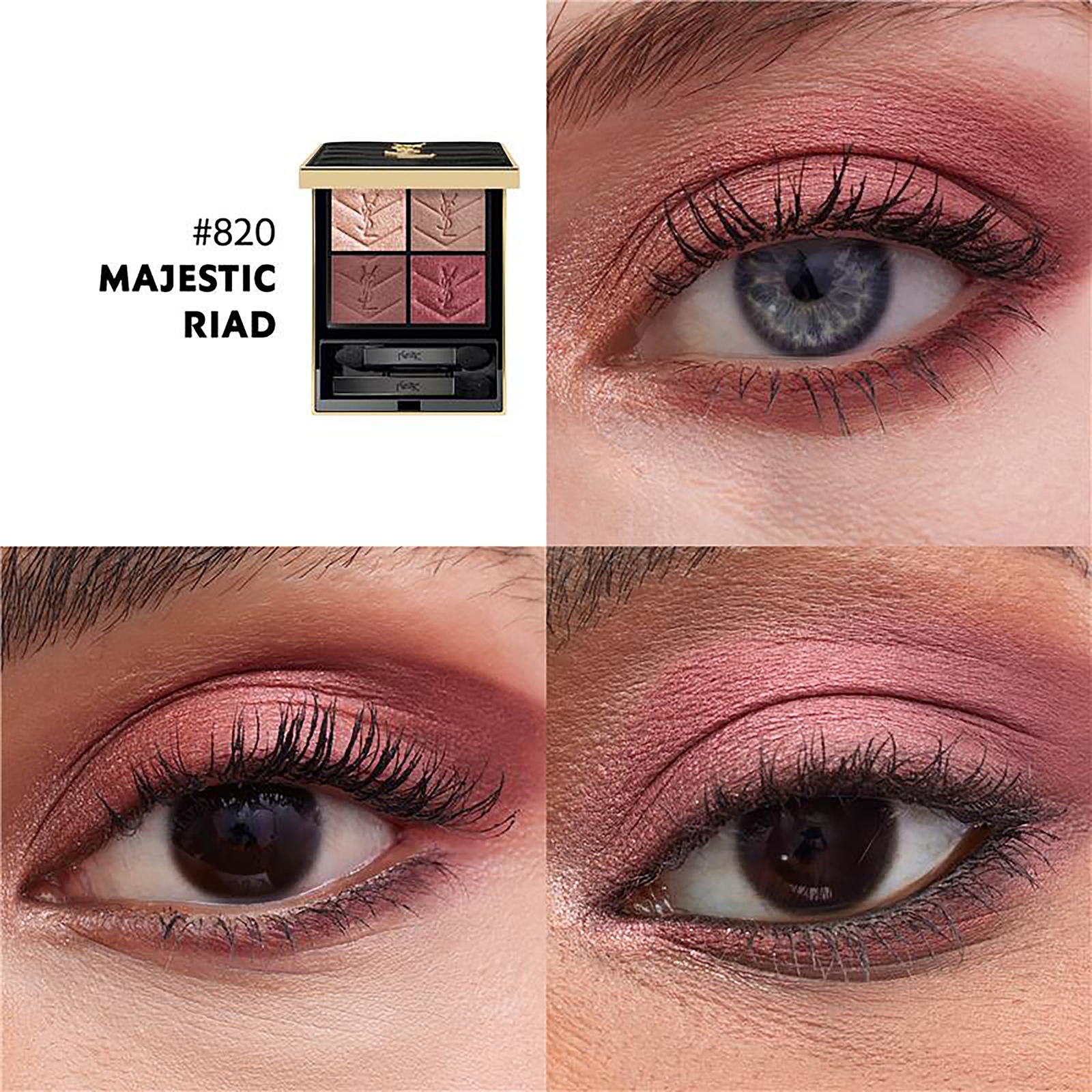 Thumbnail - Yves Saint Laurent Couture Mini Clutch Pallet (Various Shades) - 820 Majestic Riad