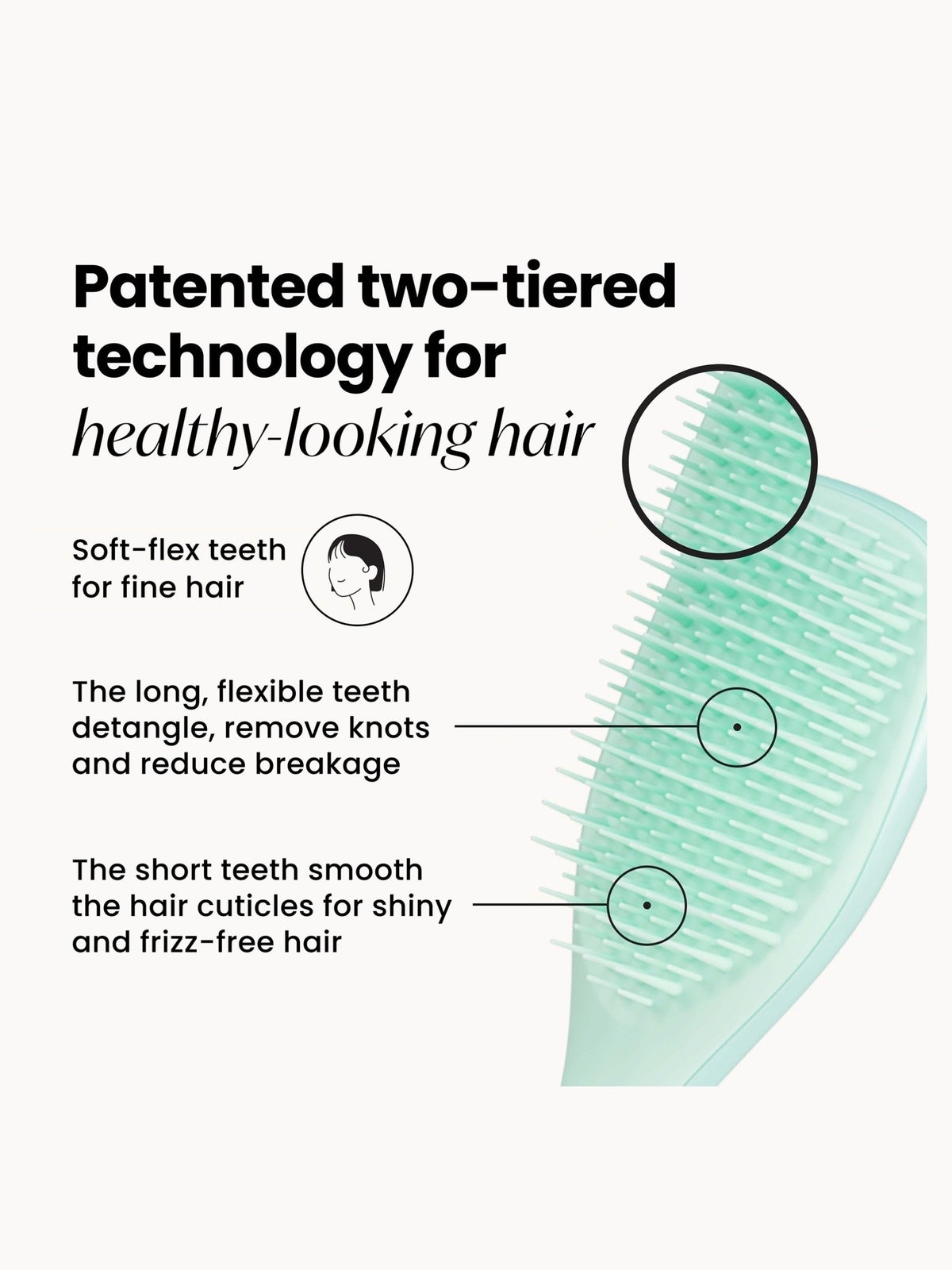 Tangle Teezer Mini Ultimate Detangler Fine & Fragile Jade Lagoon 2