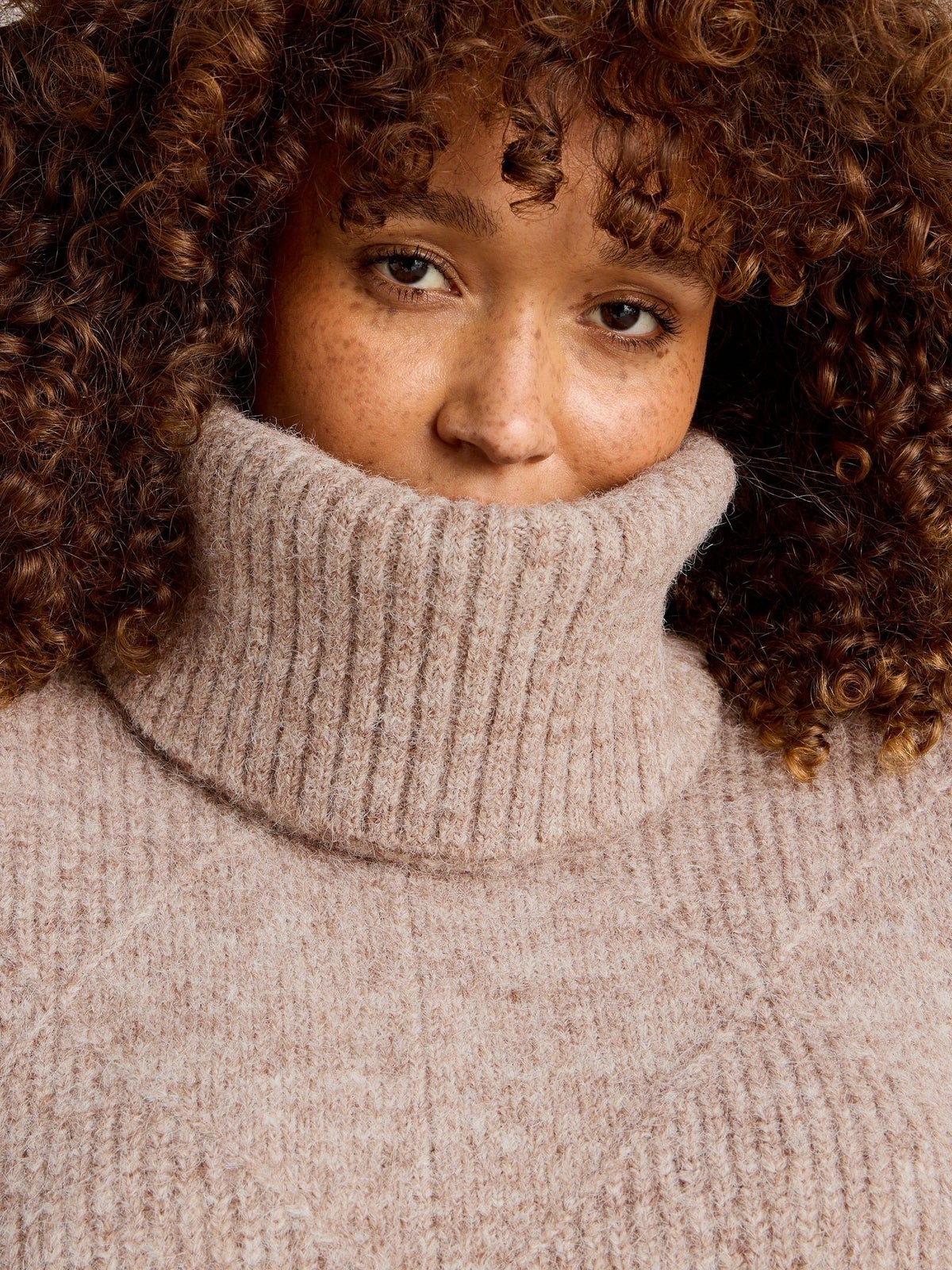 Strickponcho Diamond - XL