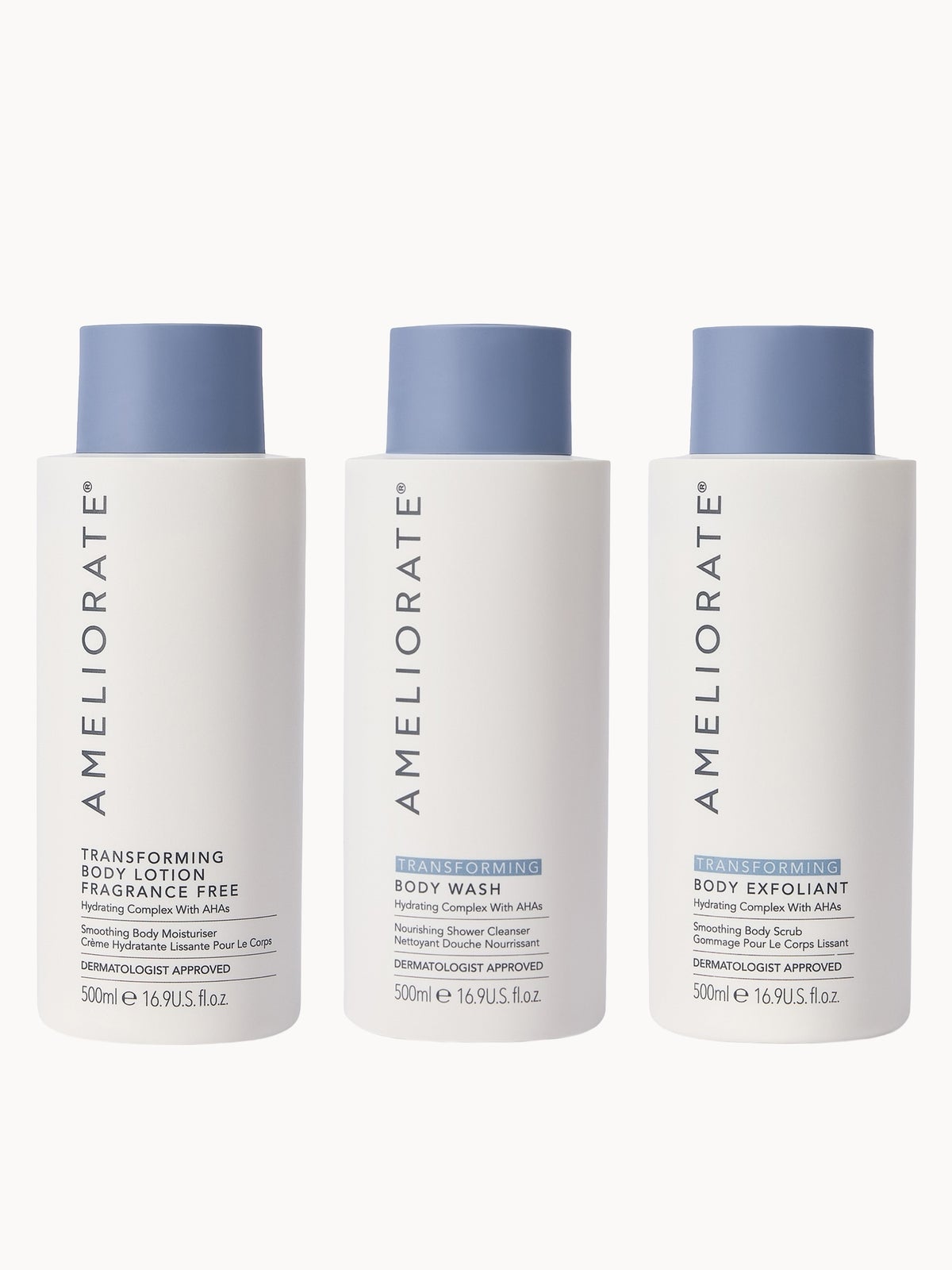 AMELIORATE Smooth Skin Supersize Bundle, Fragrance Free (Worth £83)