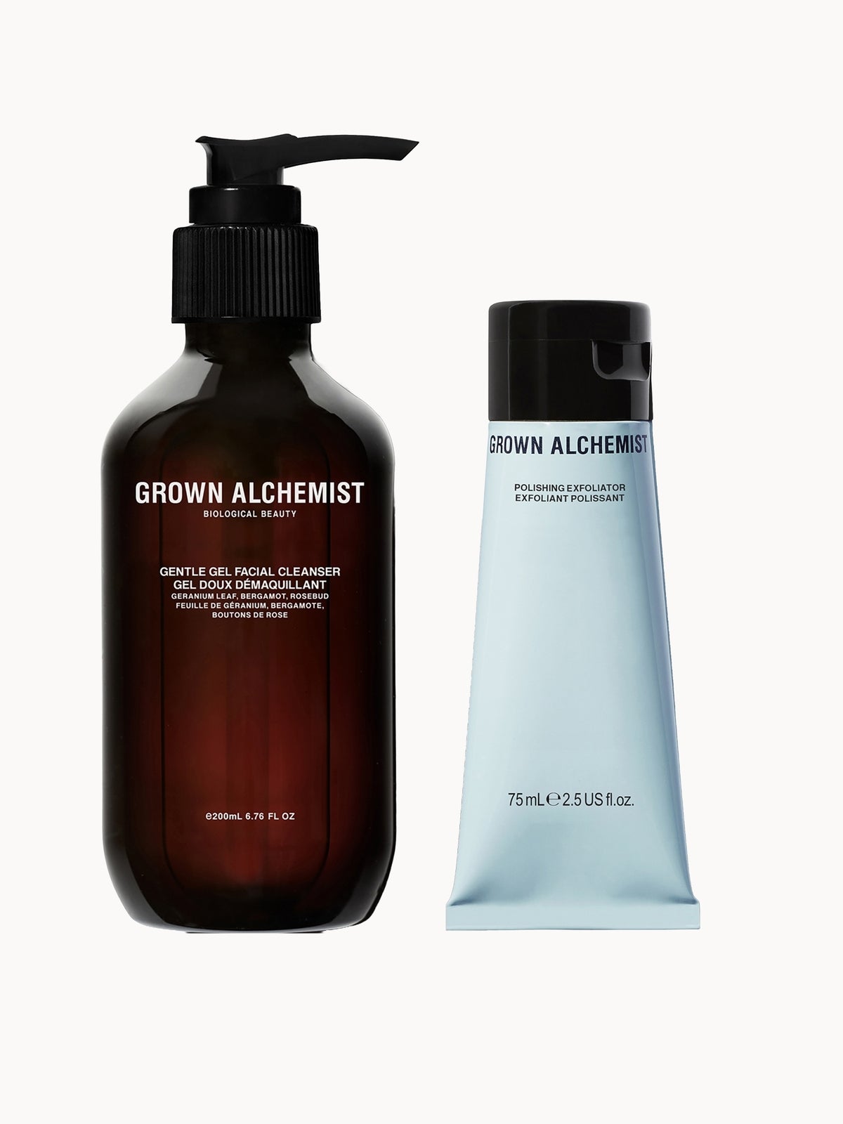 Grown Alchemist Facial Cleanser + Exfoliator Duo