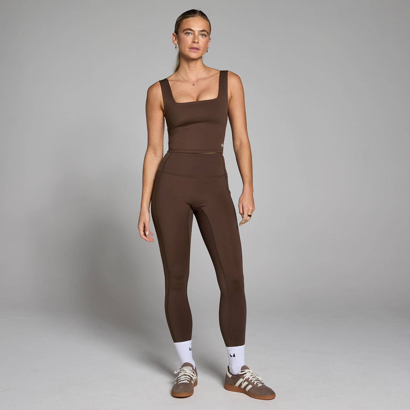 5059883493732 - MP Damen Active Tank-Top mit eckigem Ausschnitt – Brownie - M 5059883493732 - MP Damen Active Tank-Top mit eckigem Ausschnitt – Brownie - M