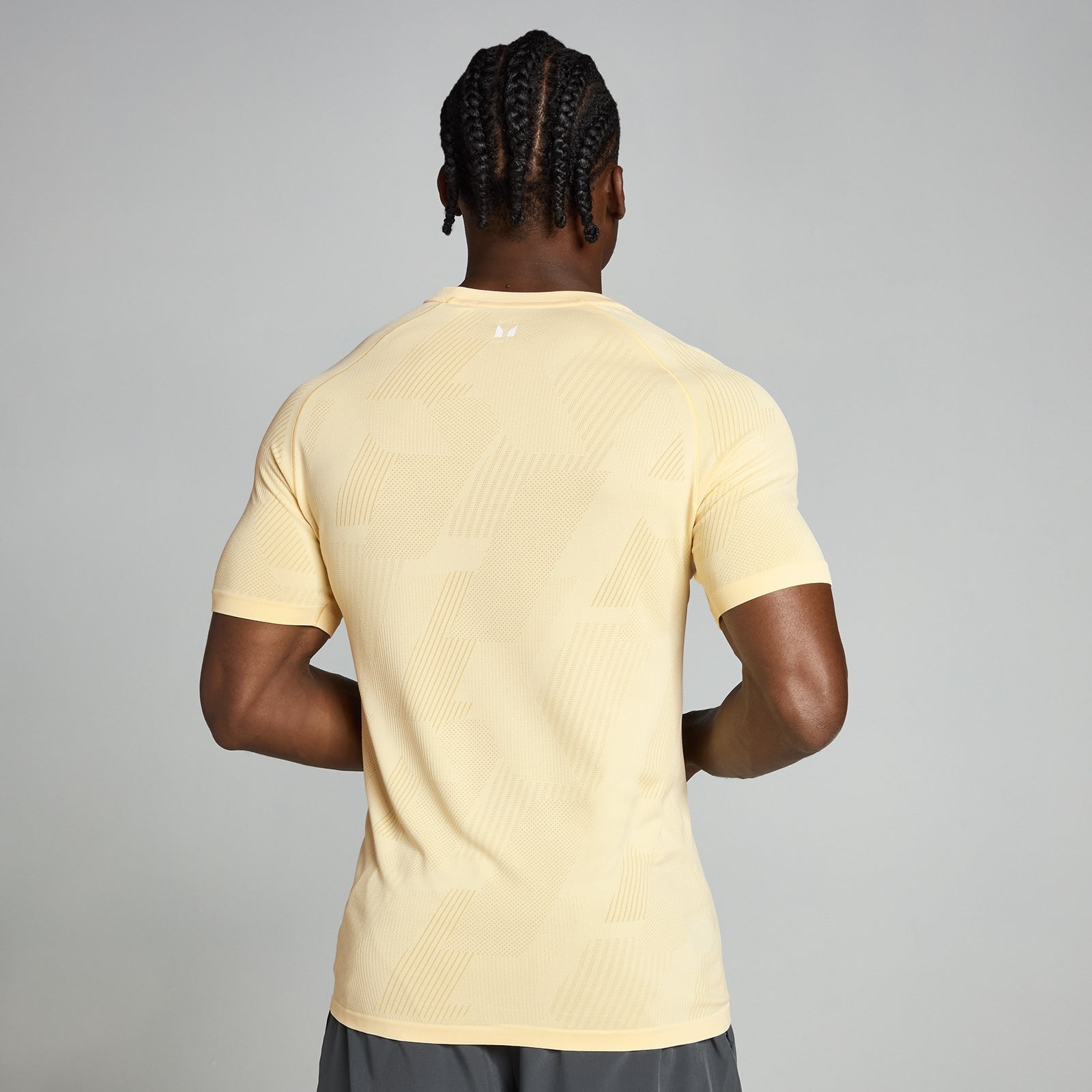 MP Herren Tempo Pillar Graphic Seamless T-Shirt – Butter - M — Bild 3