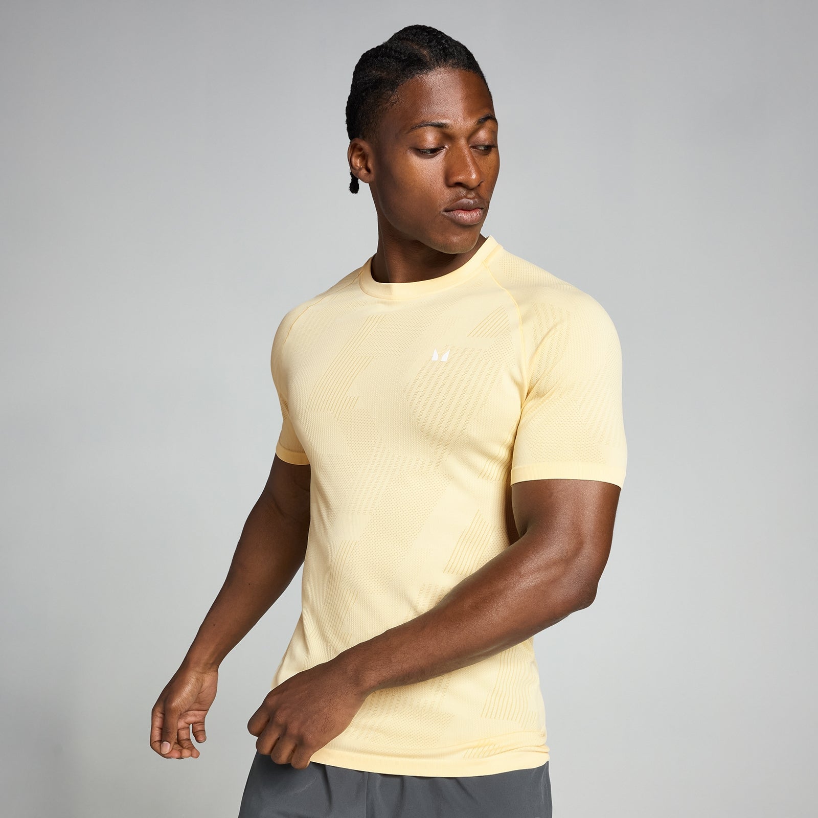 MP Men's Tempo Pillar Graphic Seamless T-Shirt - Butter - XL