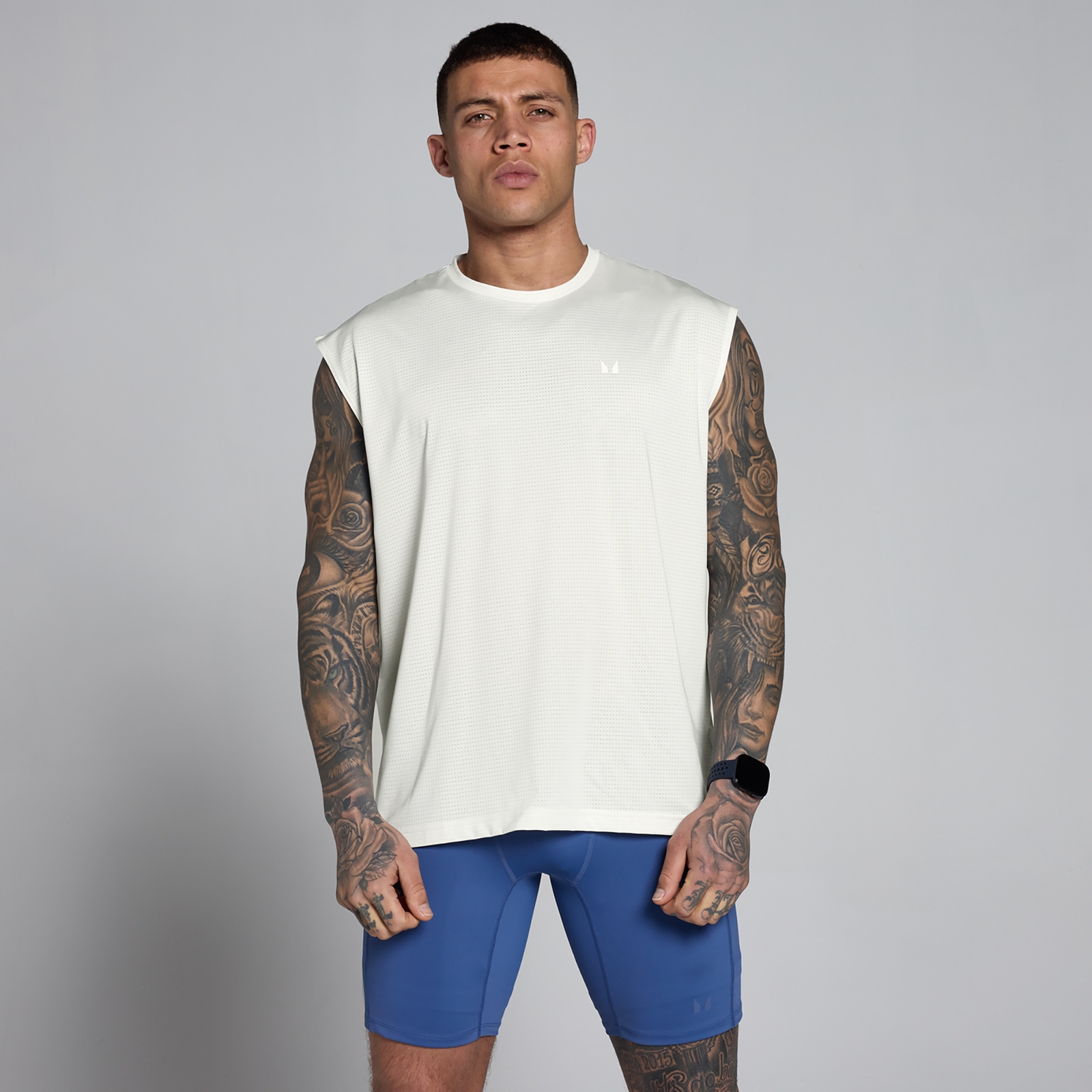 Myprotein UK MyProtein MP Men's Hybrid Oversized Mesh Tank - Mist - XS