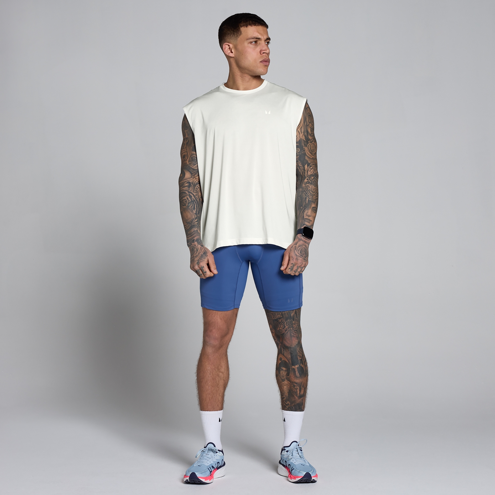 Thumbnail - MP Herren Hybrid Oversized Mesh-Tank - Mist - M
