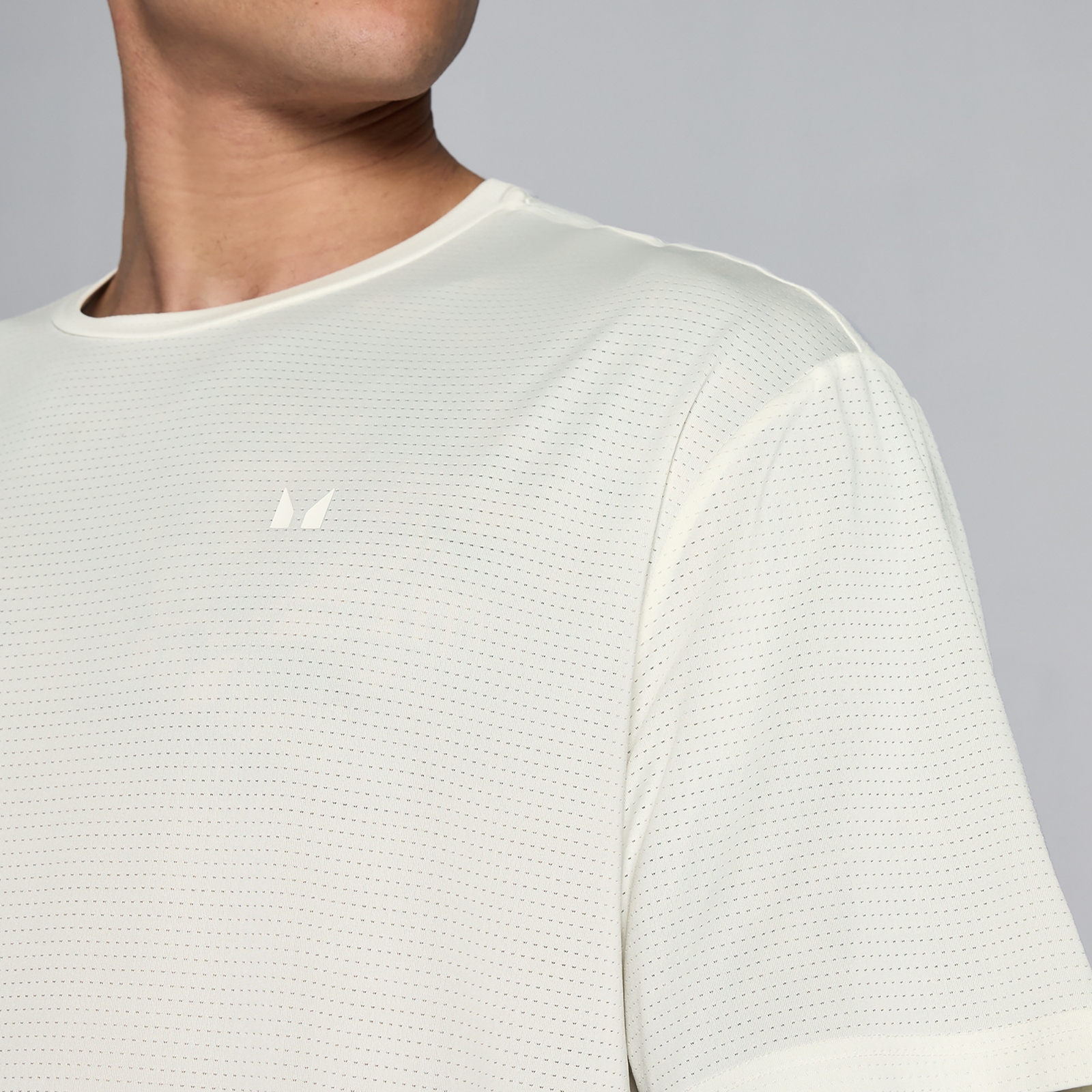 Thumbnail - MP Herren Hybrid Oversized Mesh T-Shirt - Nebel - L