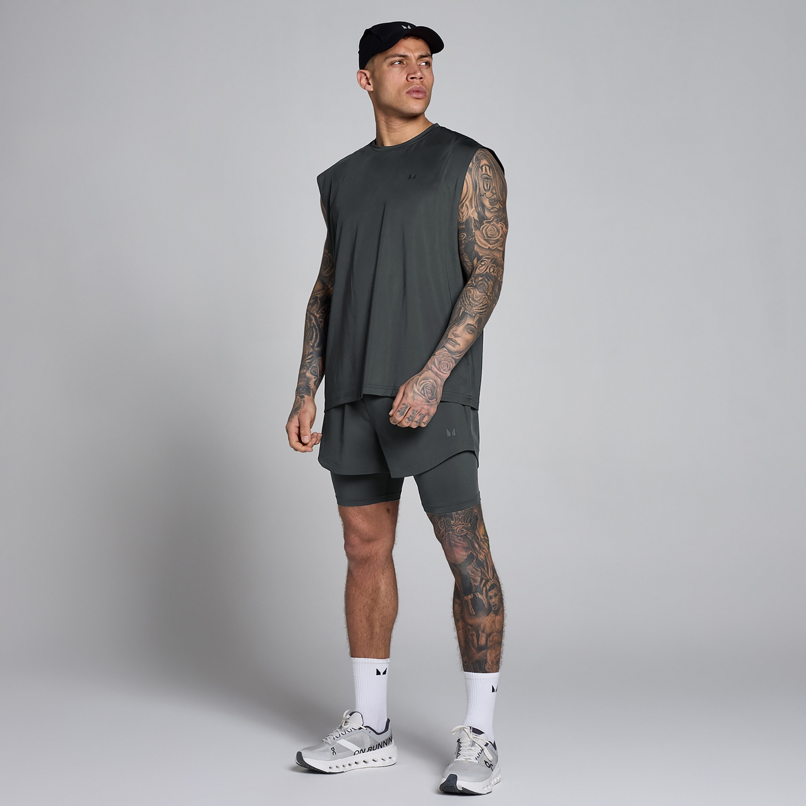 Thumbnail - MP Herren Hybrid 5 2-in-1 Shorts - Schwarz Verwaschen - M