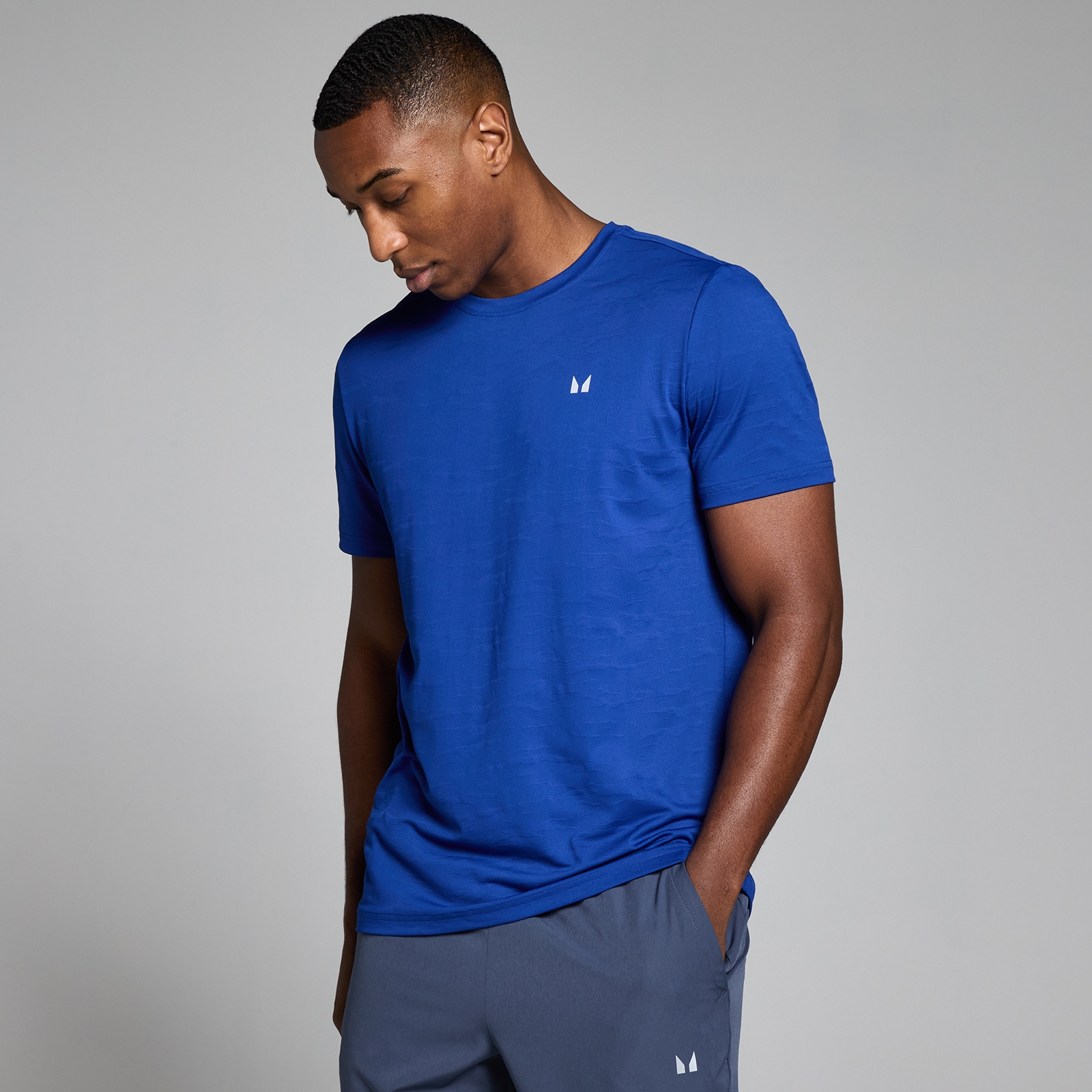Myprotein UK MyProtein MP Men's Active Camo T-Shirt - Electric Blue