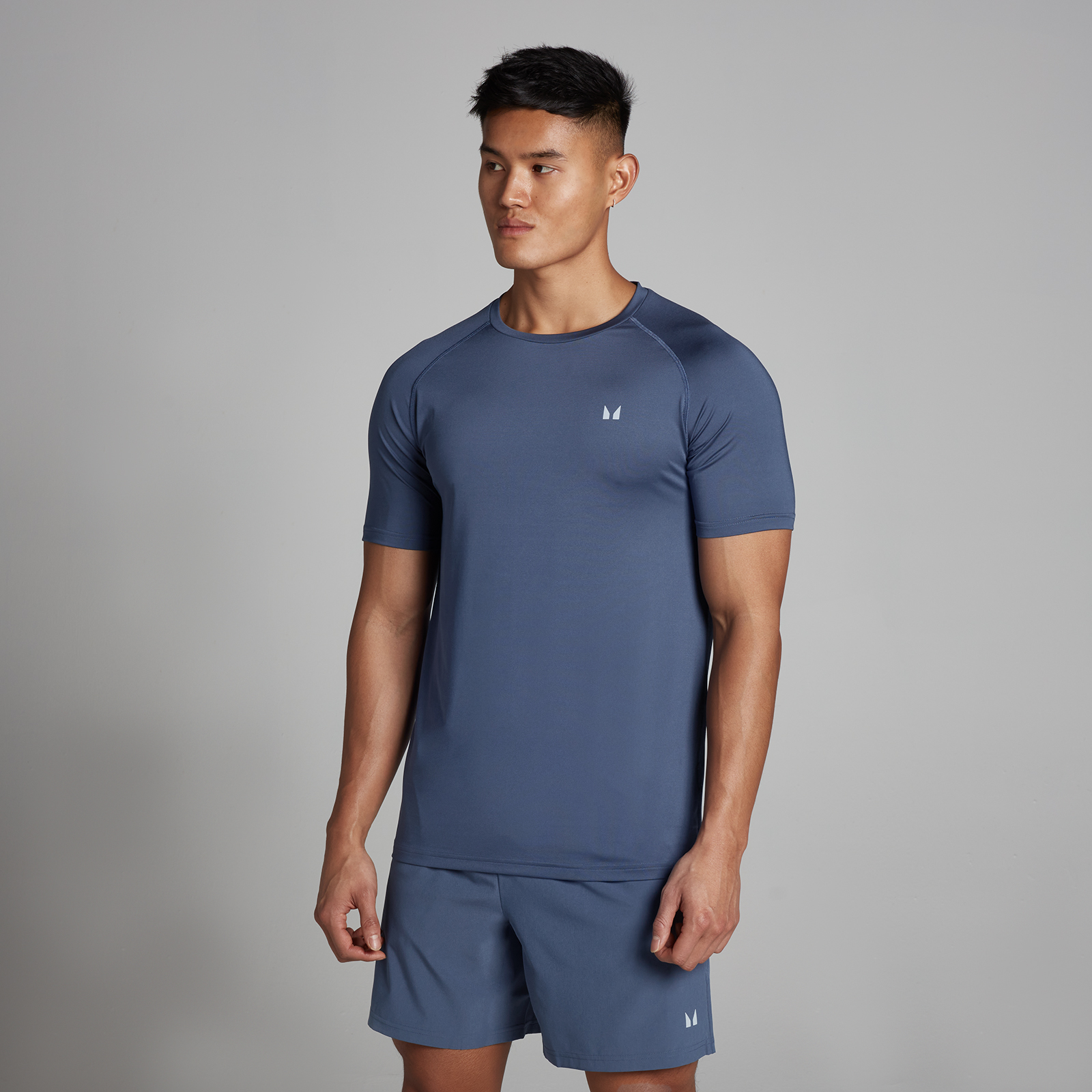 Myprotein UK MyProtein MP Men's Training T-Shirt - Charcoal Blue - XS