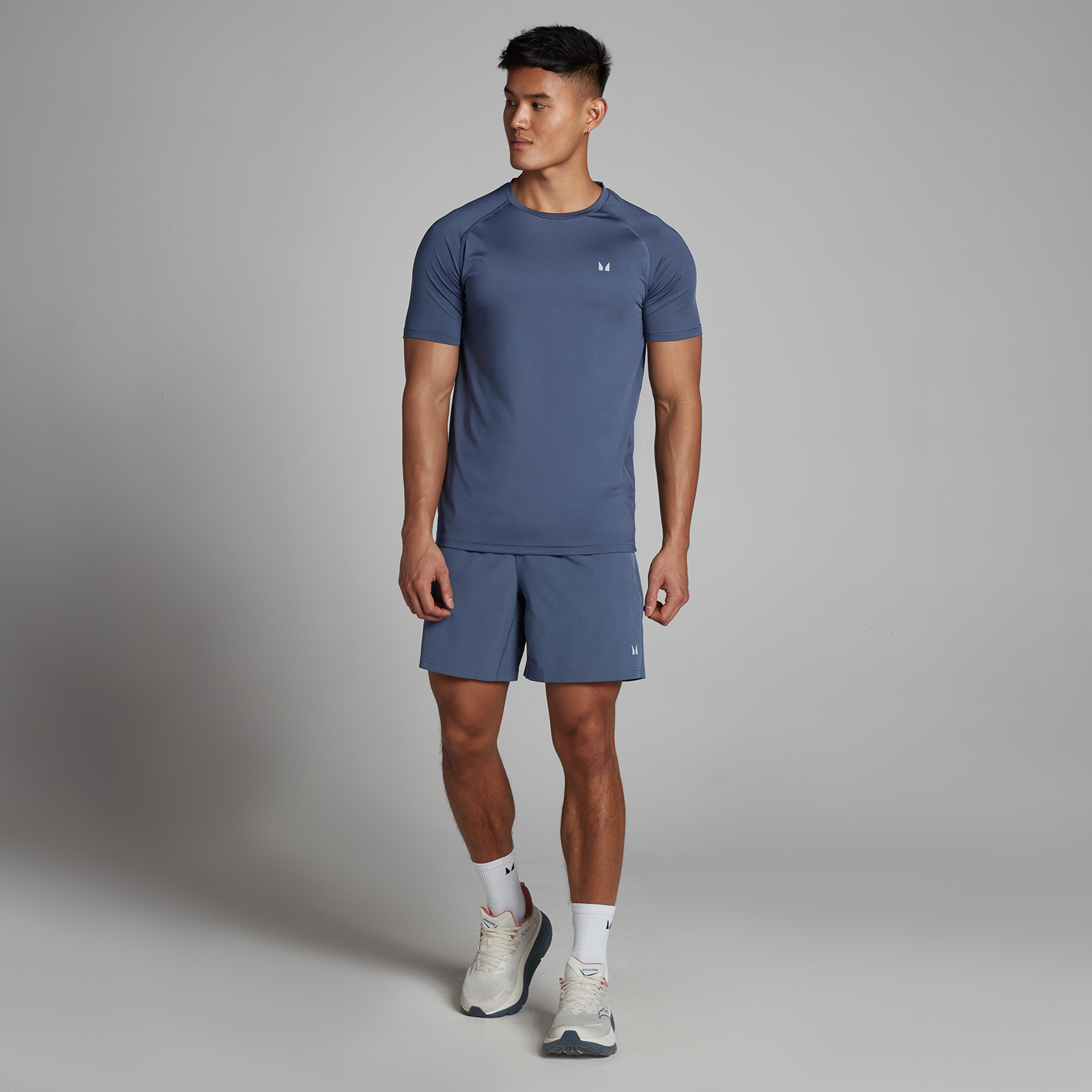 Thumbnail - MP Herren Training 18 cm Gewebte Shorts - Charcoal Blue - XXXL