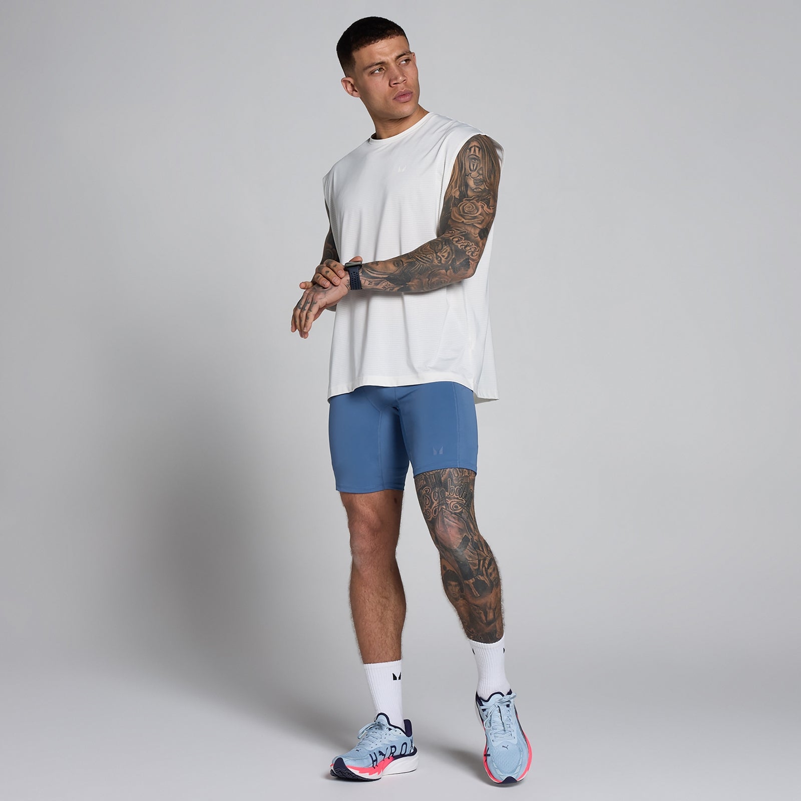 MP Herren Hybrid Pocket Half-Tights – Schieferblau - XXL — Bild 4