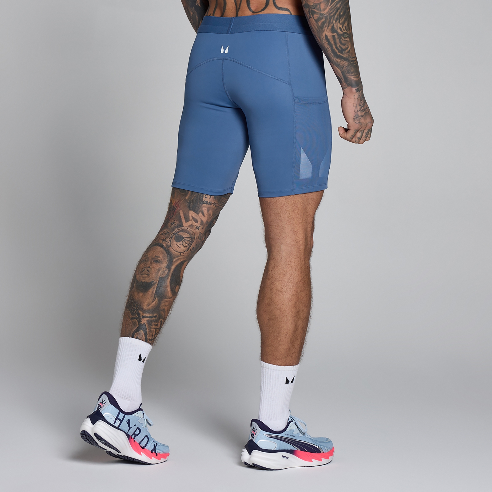 MP Herren Hybrid Pocket Dreivierteltights - Slate Blue - S