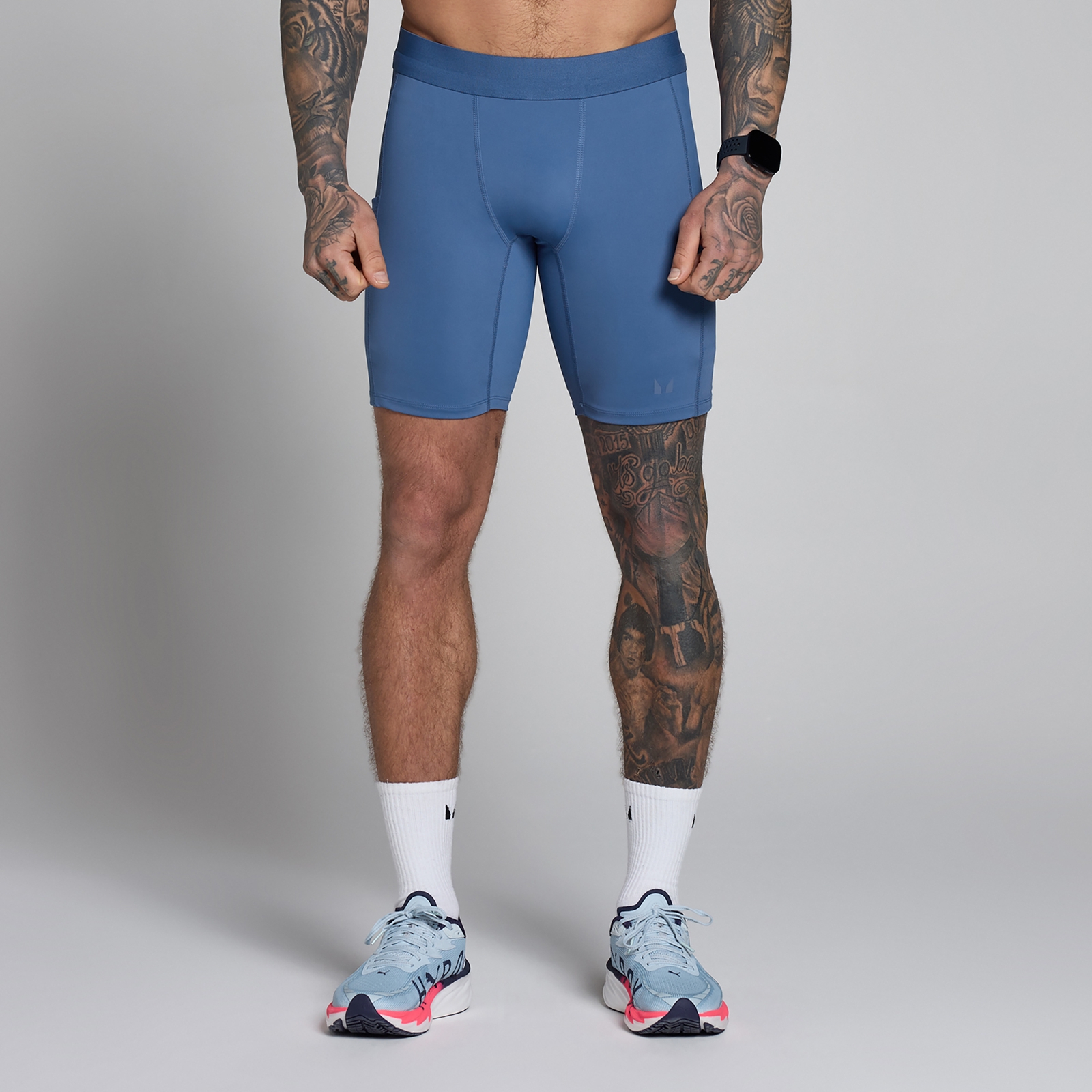 Myprotein UK MyProtein MP Men's Hybrid Pocket Half Tight - Slate Blue - XS