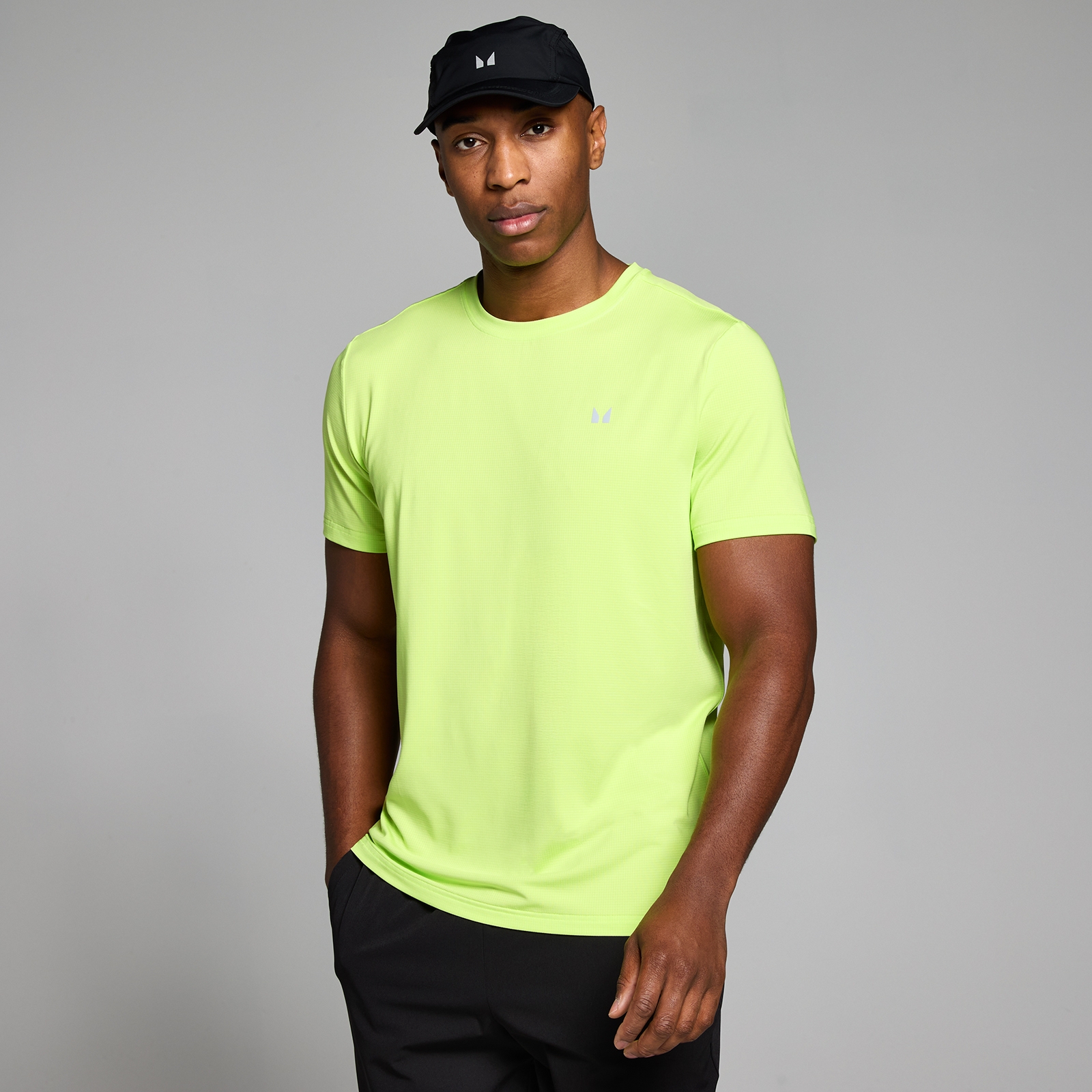 Myprotein UK MyProtein MP Men's Active Gridded T-Shirt - Lime