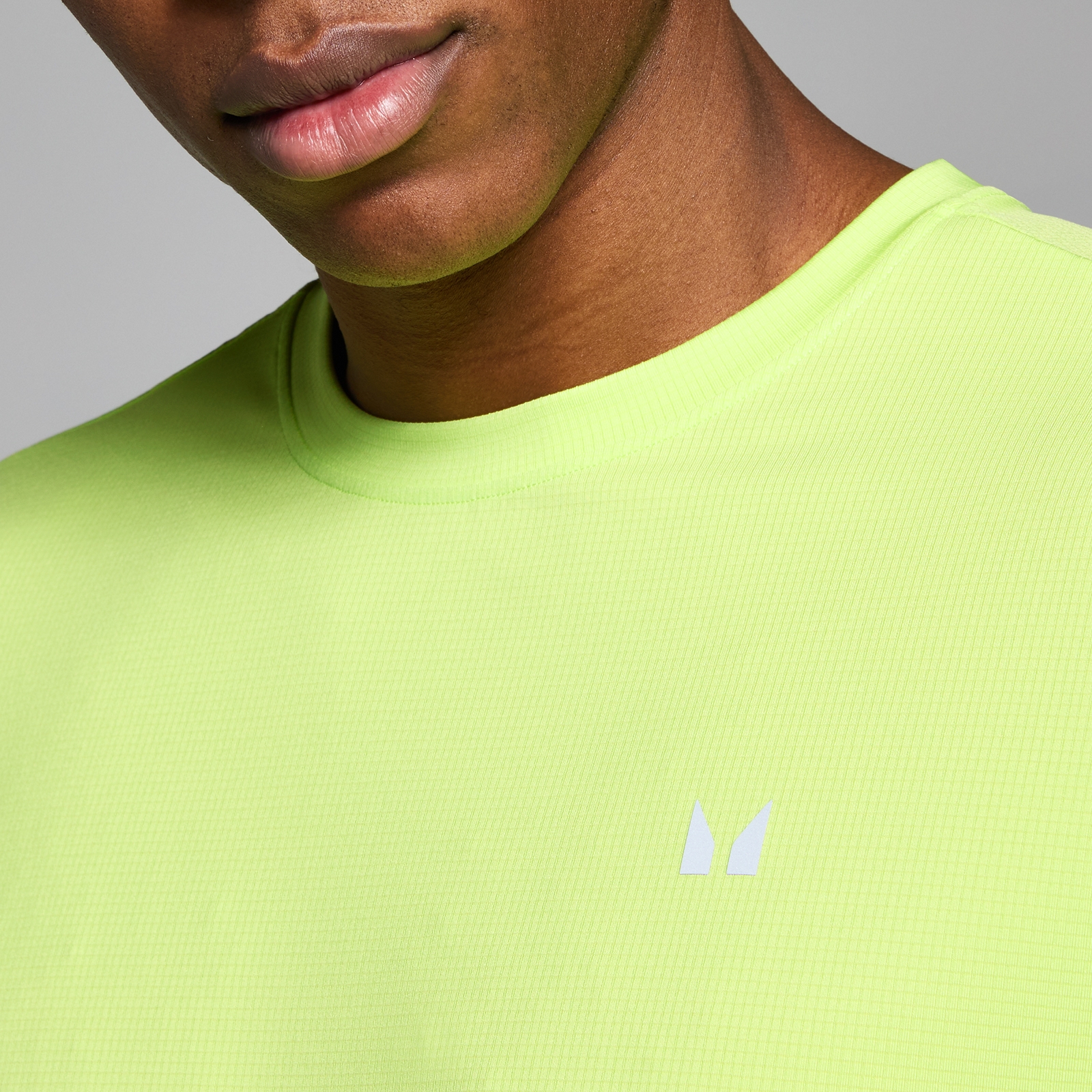 Thumbnail - MP Herren Active Gridded T-Shirt - Lime - XL