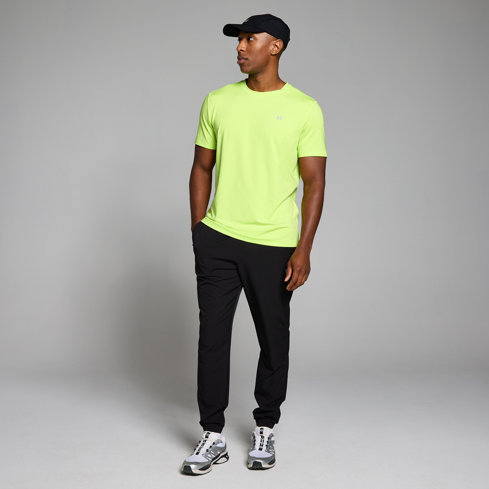 Thumbnail - MP Herren Active Gridded T-Shirt - Lime - XL