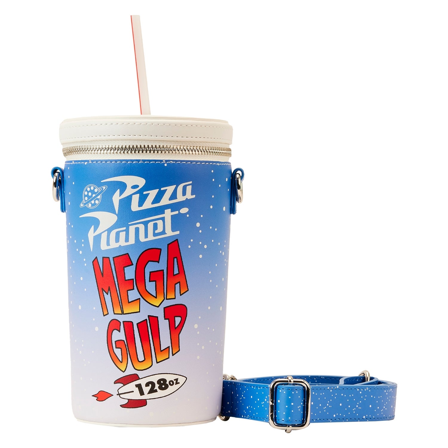 Loungefly Pixar Toy Story Pizza Planet Mega Gulp Crossbody Bag
