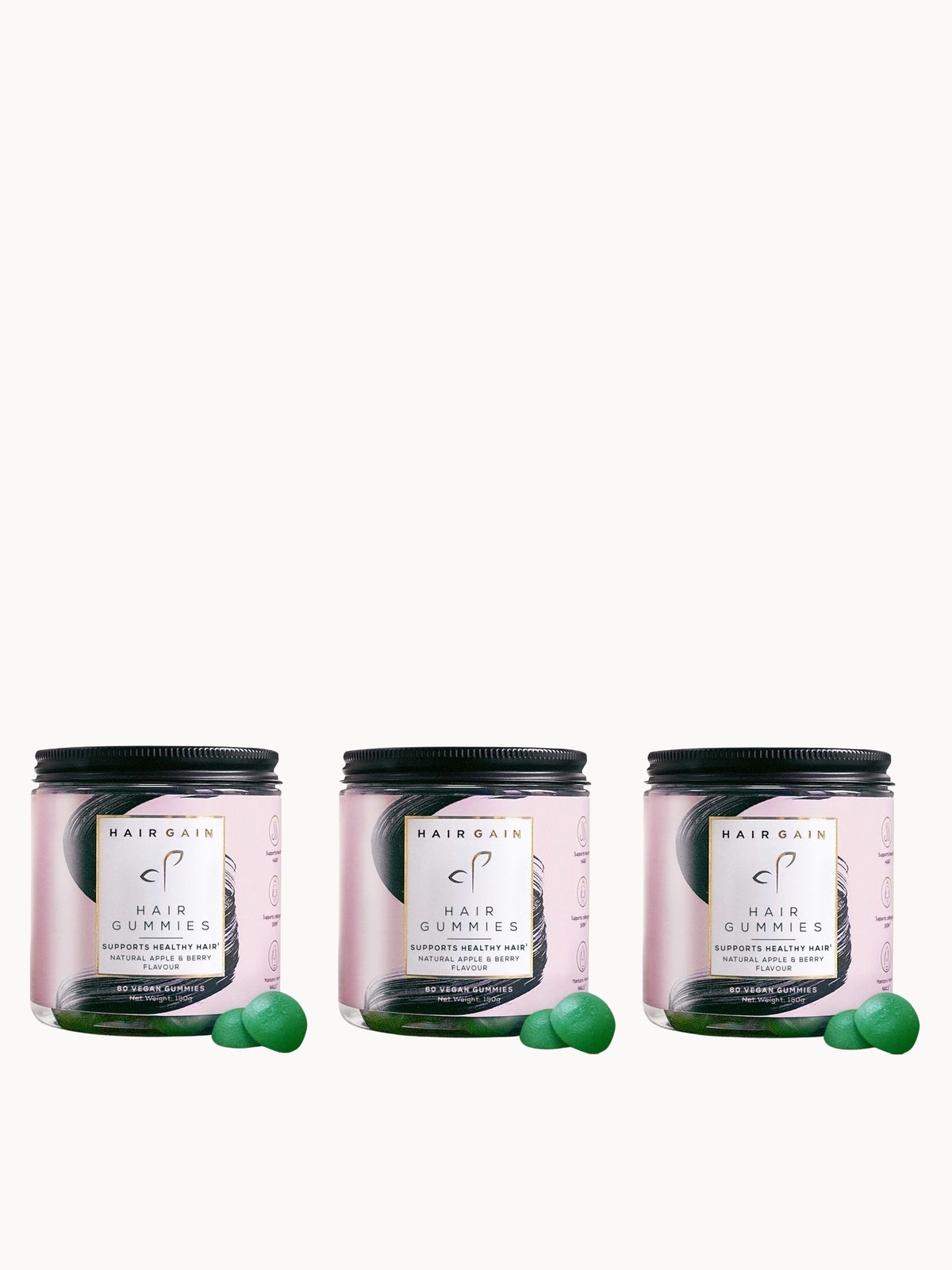 Hair Gain Hair Gummies Trio