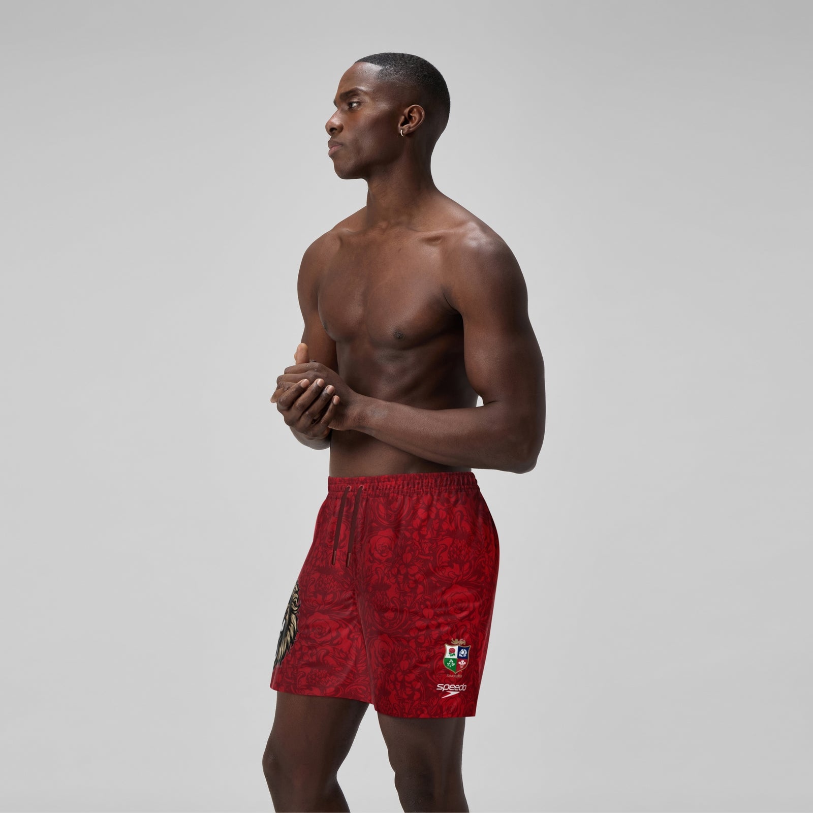 Mens British & Irish Lions 16" Watershorts Red