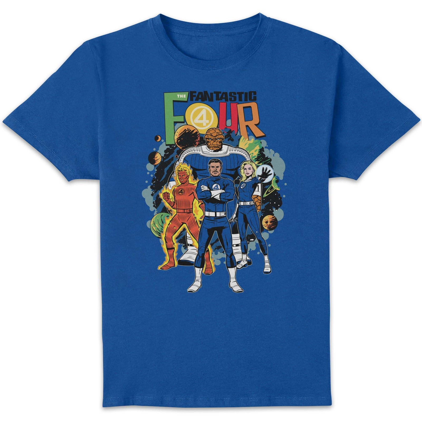 Marvel Fantastic Four Universe Unisex T-Shirt - Blue - XL