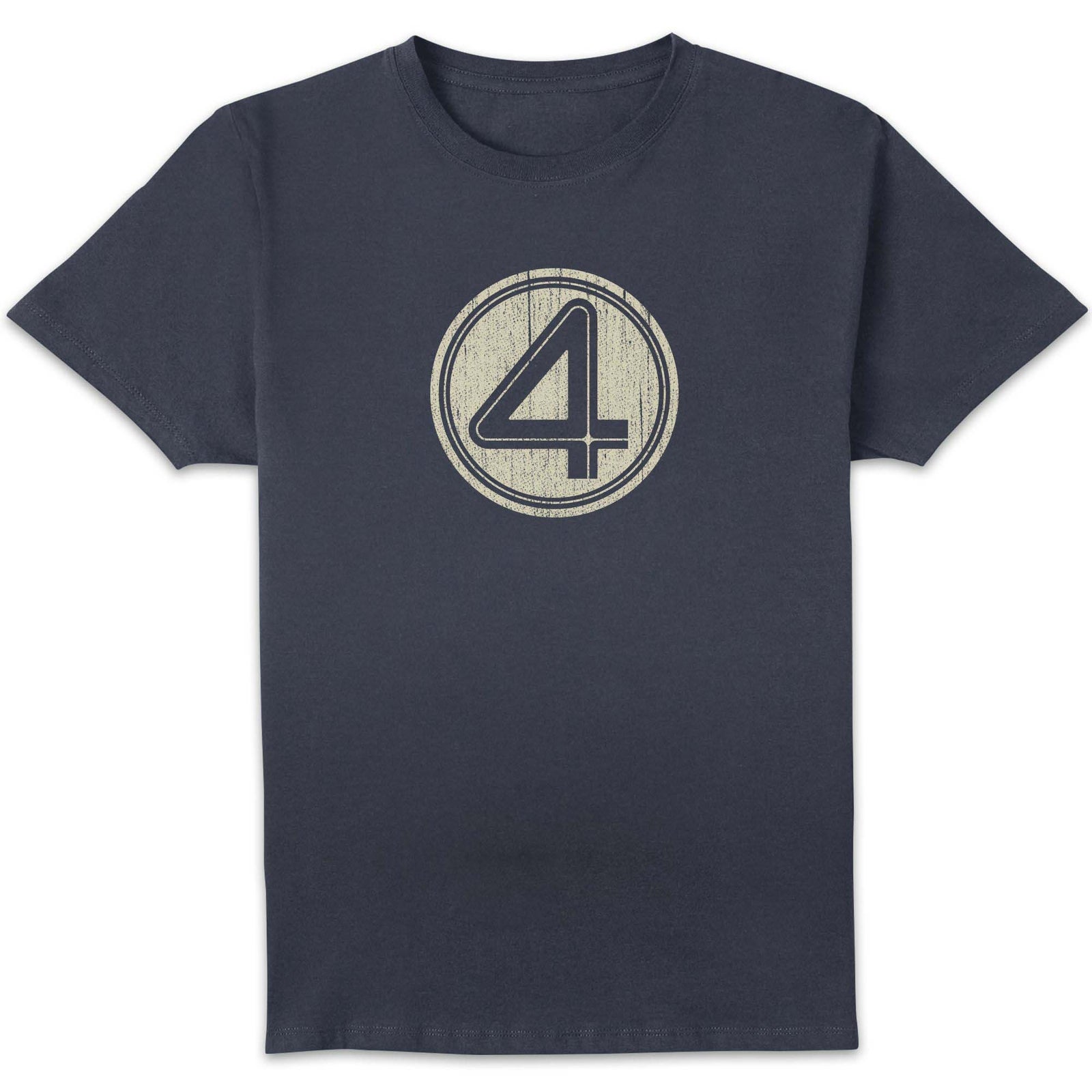 Marvel Fantastic Four Distressed Symbol Unisex T-Shirt - Navy - XXL