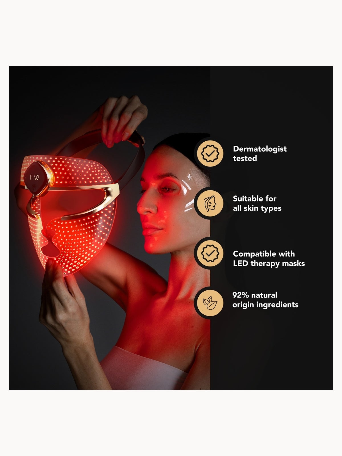 FOREO FAQ Glass Skin Collagen Face Mask 4