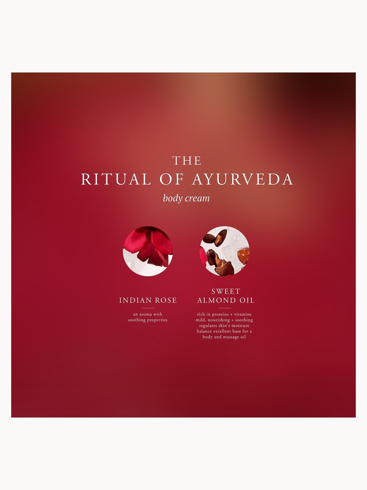 Rituals The Ritual of Ayurveda Indian Rose & Sweet Almond Whipped Body Cream 220ml, photo 4