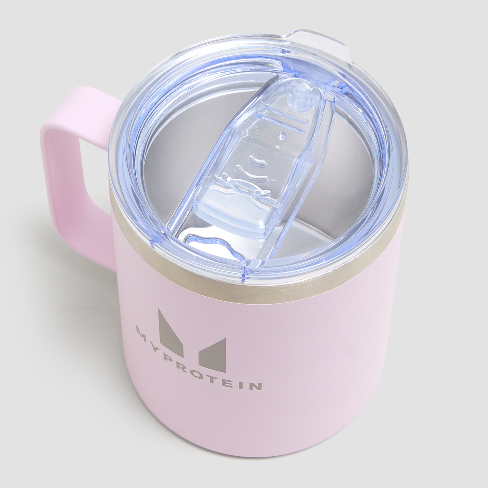 Thumbnail - Myprotein Recycelter Metall-Kaffeebecher 350 ml - Rosa