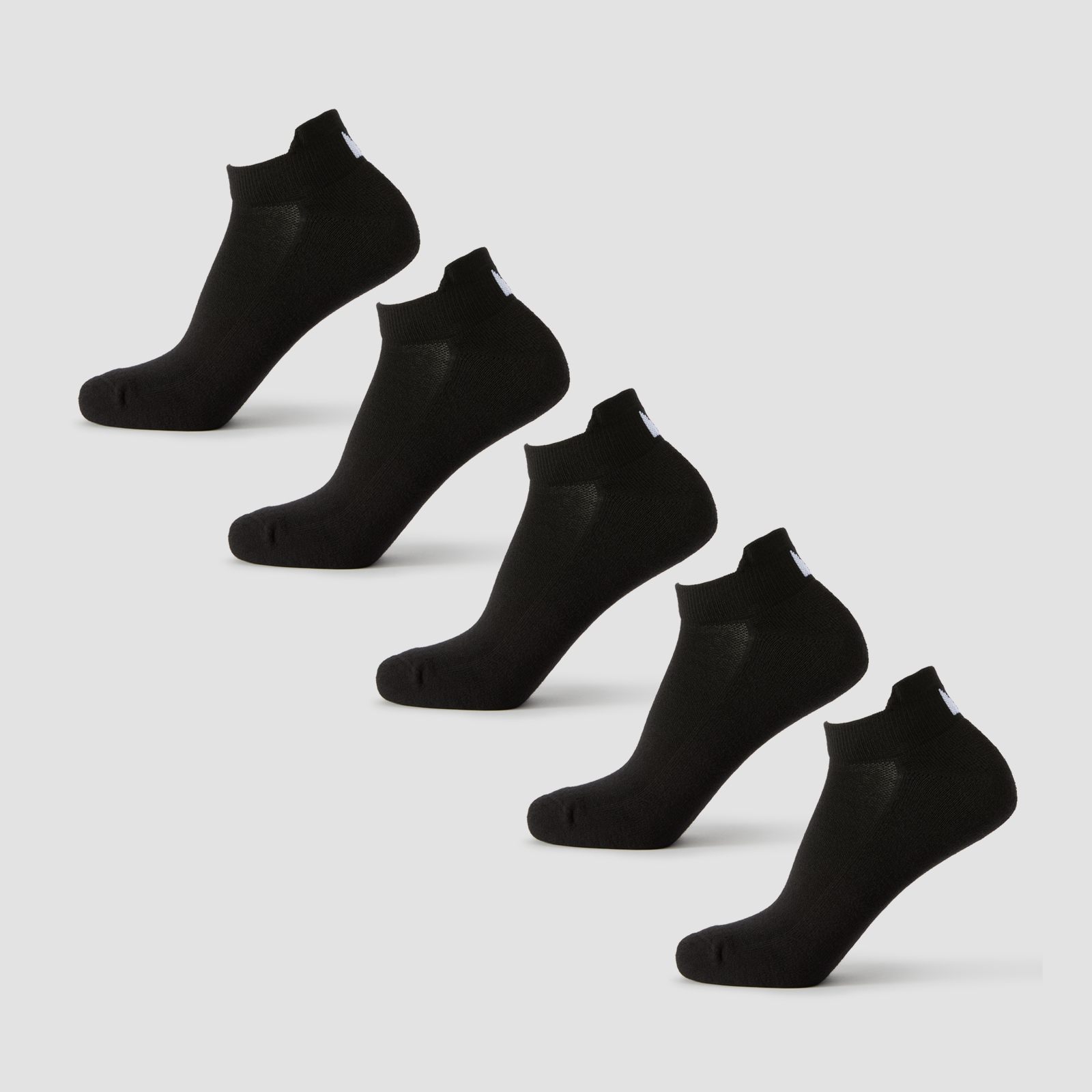 5059883498942 - MP Unisex Trainer Socks (5 Pack) - Black - UK 2-5