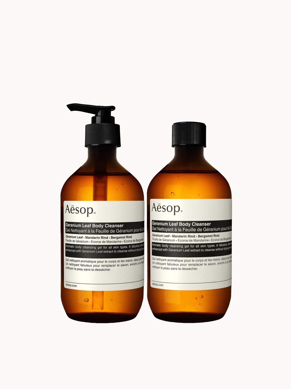 Geranium Leaf Body Cleanser & Refill Duo
